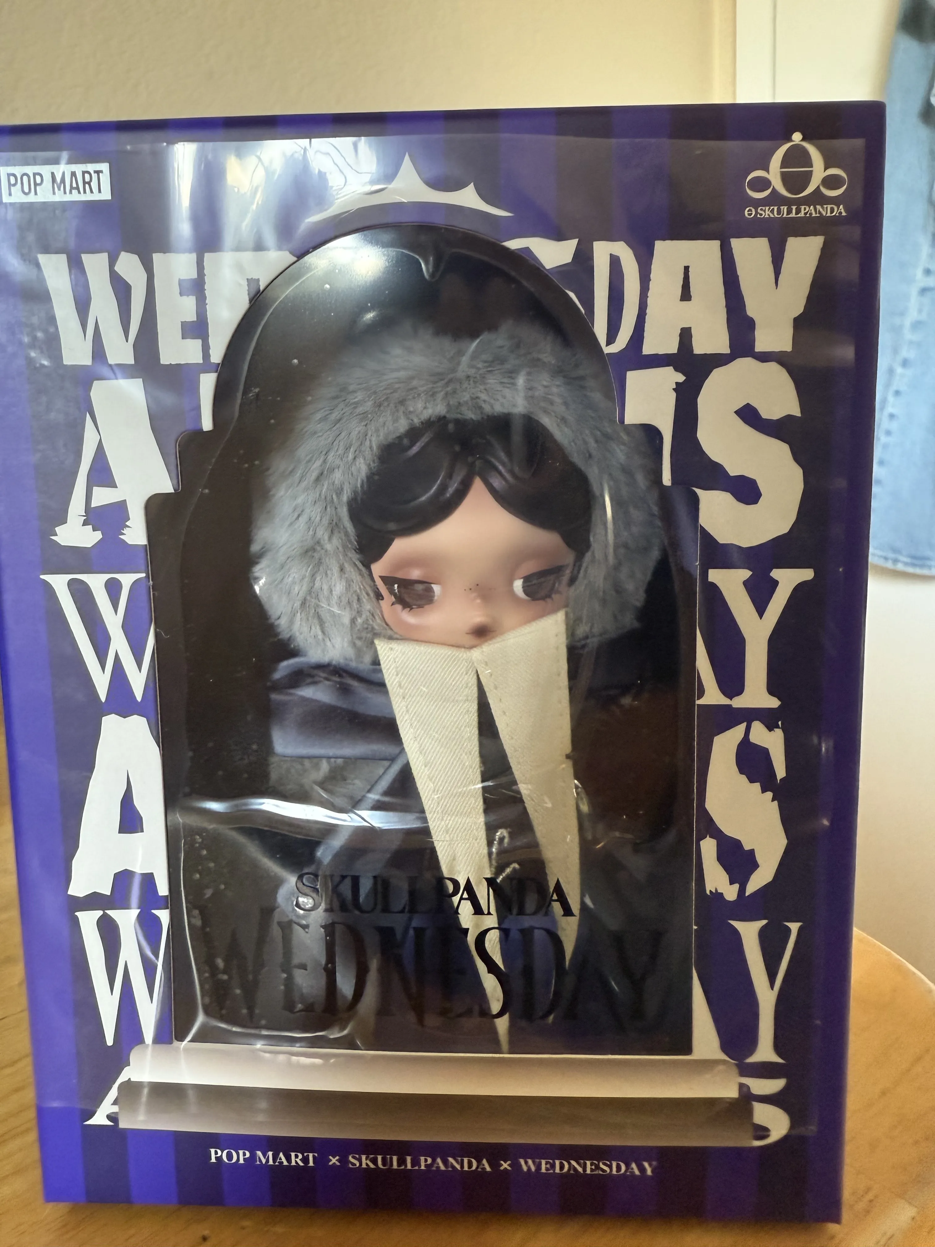 SKULLPANDA × Wednesday Plush（Nevermore Academy Uniform Version