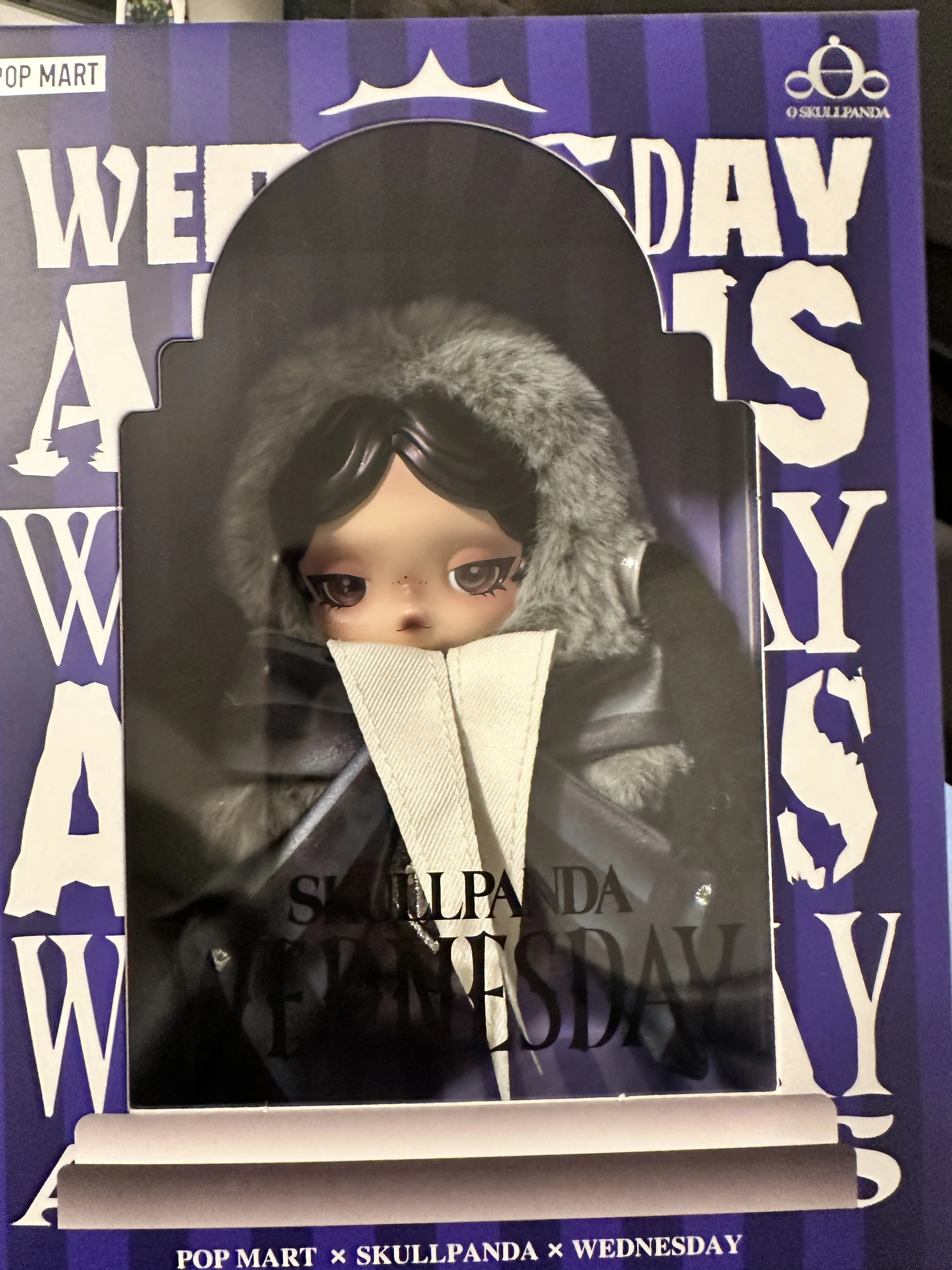 SKULLPANDA × Wednesday Plush（Nevermore Academy Uniform Version