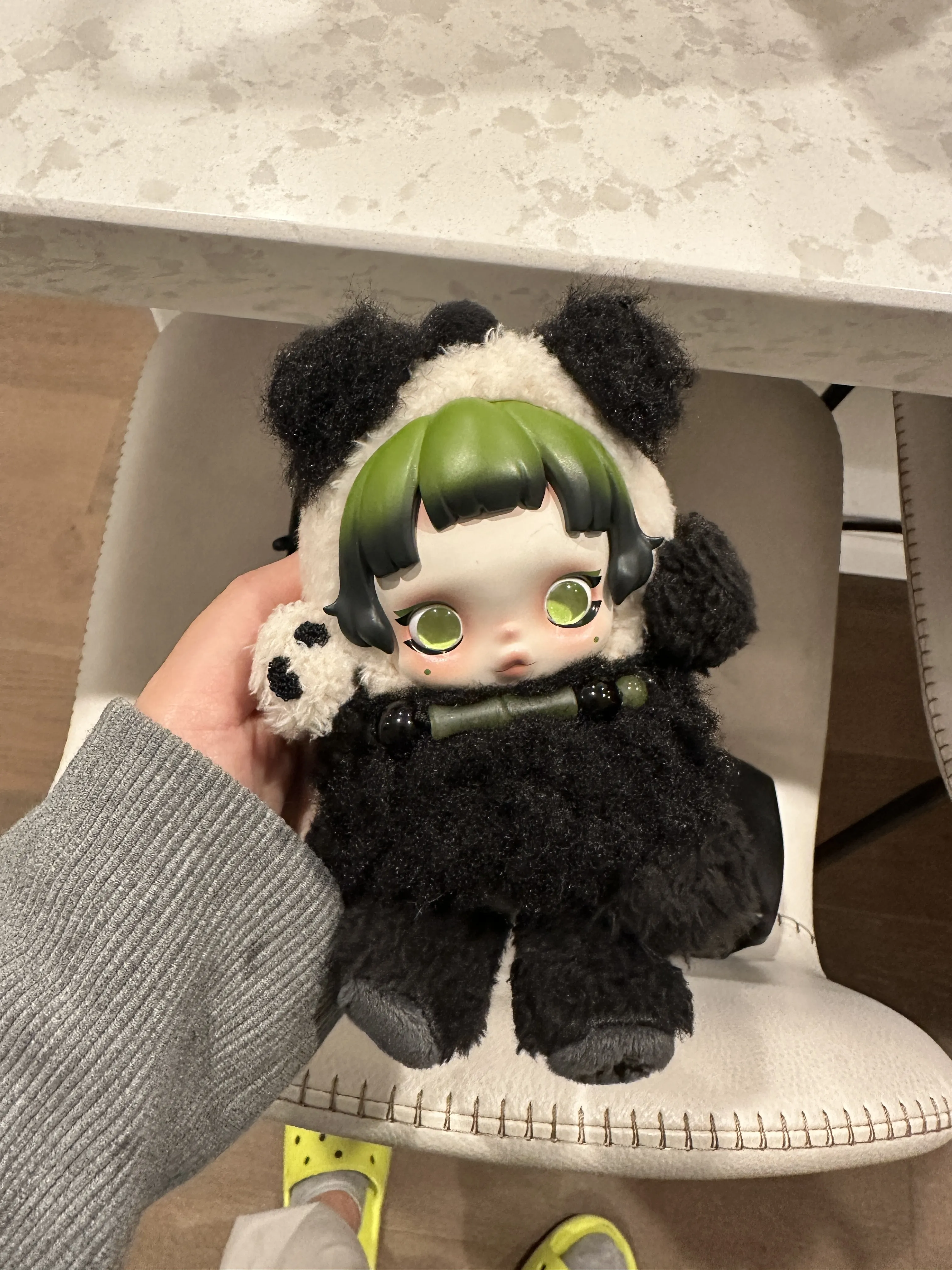 SKULLPANDA Lazy Panda Plush Doll Pendant - POP MART (United States)