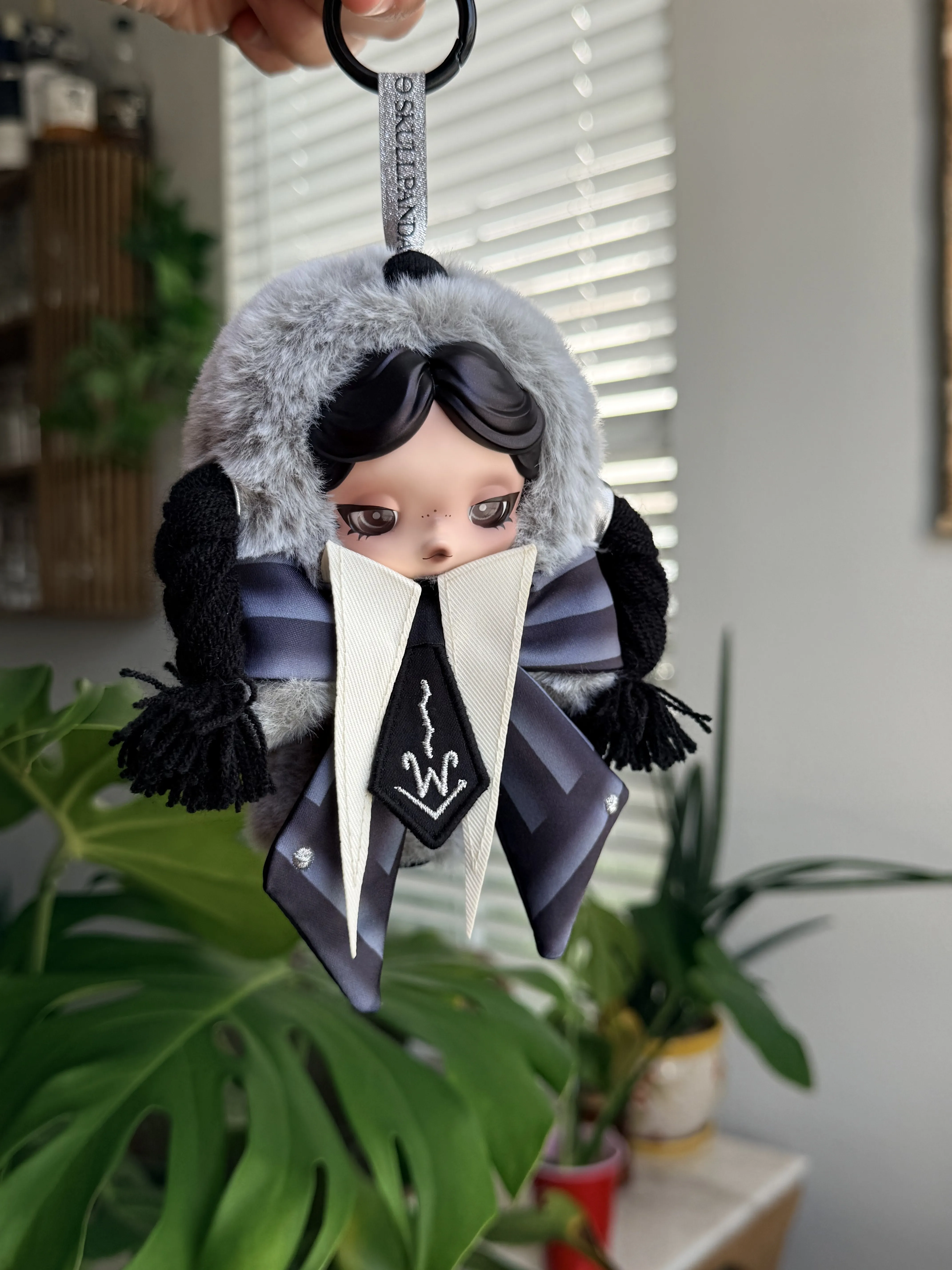 SKULLPANDA × Wednesday Plush（Nevermore Academy Uniform Version