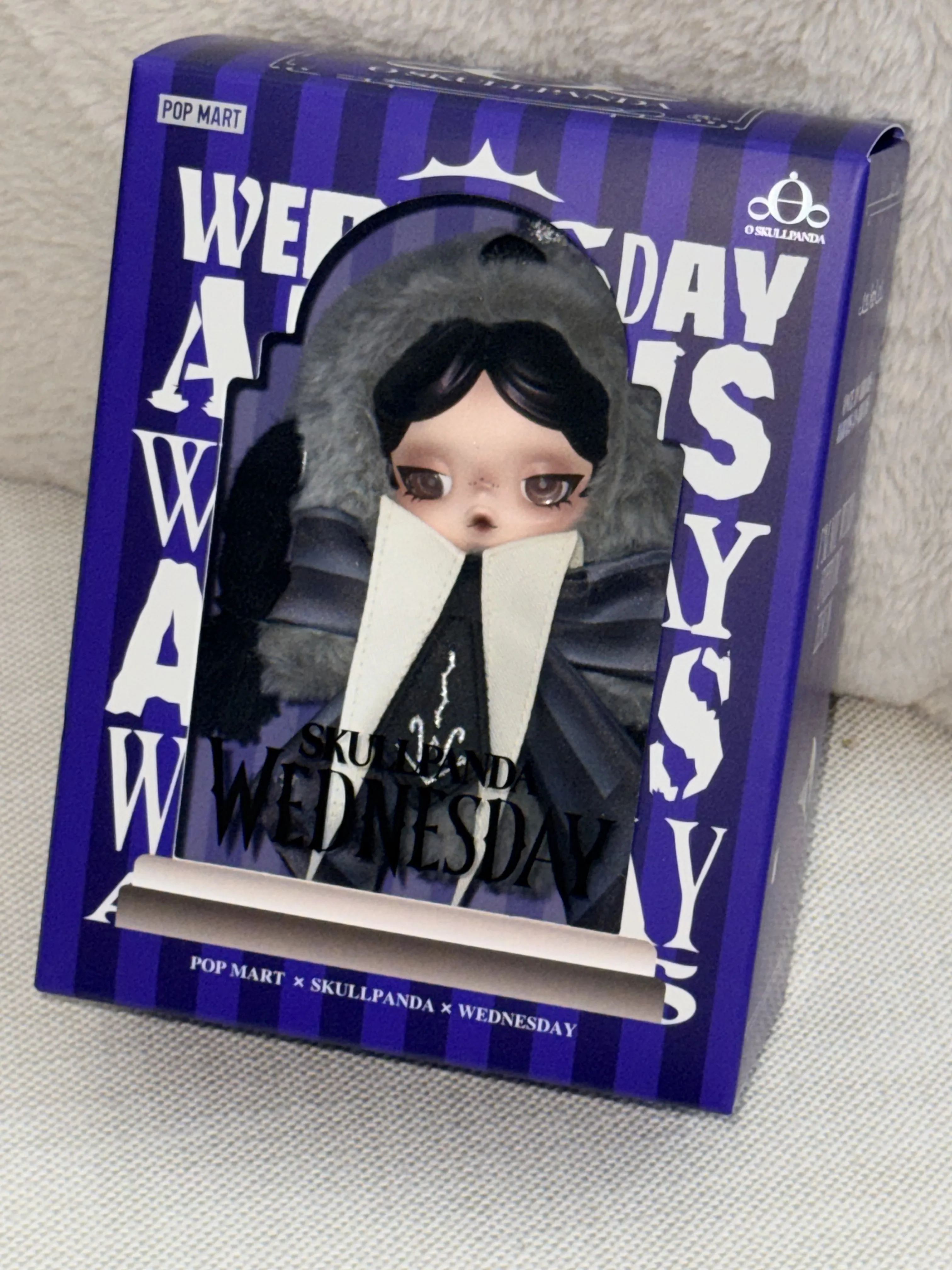 SKULLPANDA × Wednesday Plush（Nevermore Academy Uniform Version