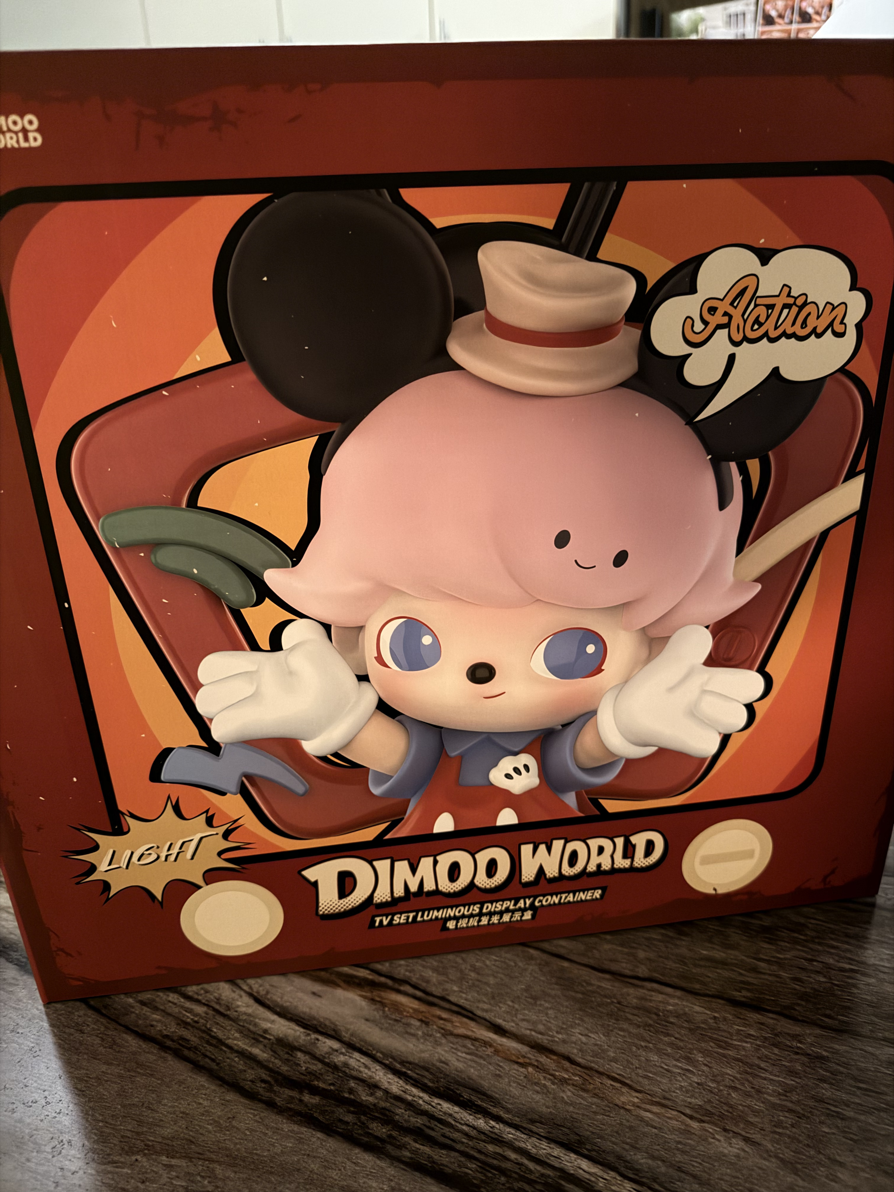 DIMOO WORLD × DISNEY Series-TV Set Luminous Display Container