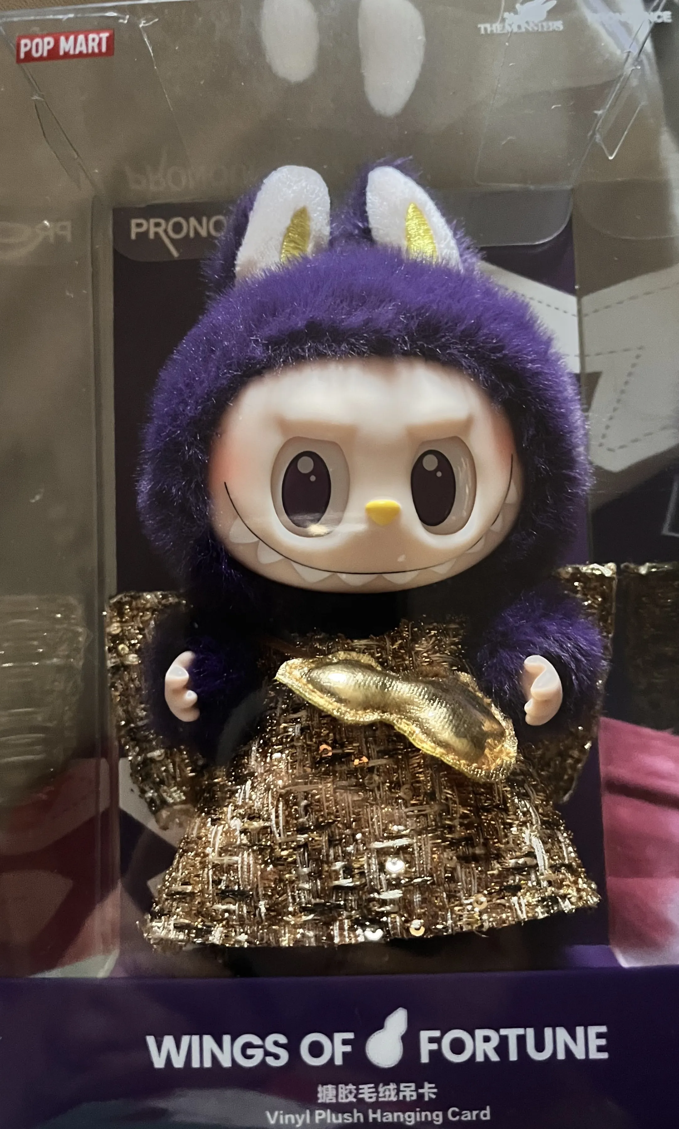 LABUBU × PRONOUNCE - WINGS OF FORTUNE Vinyl Plush Hanging Card