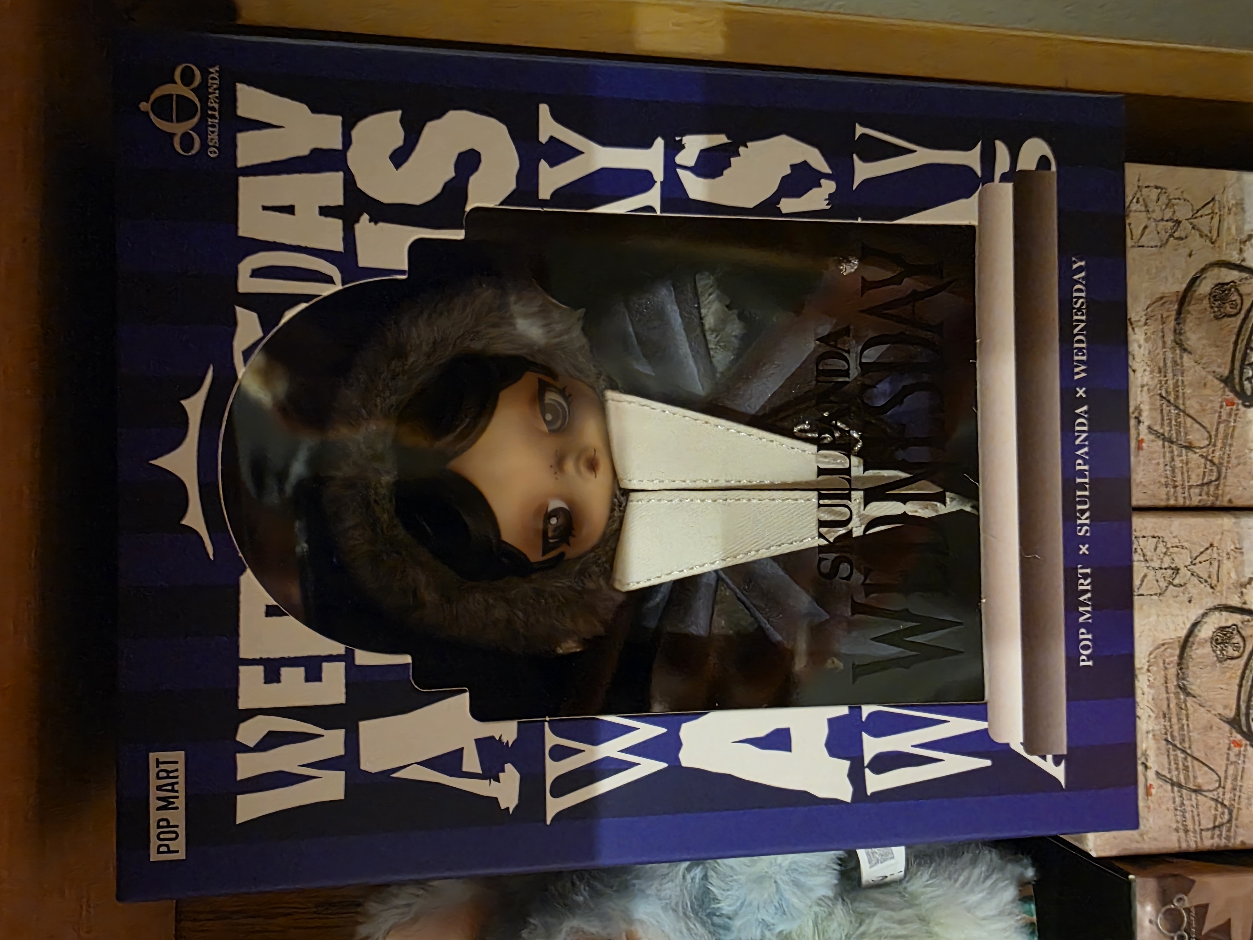 SKULLPANDA × Wednesday Plush（Nevermore Academy Uniform Version