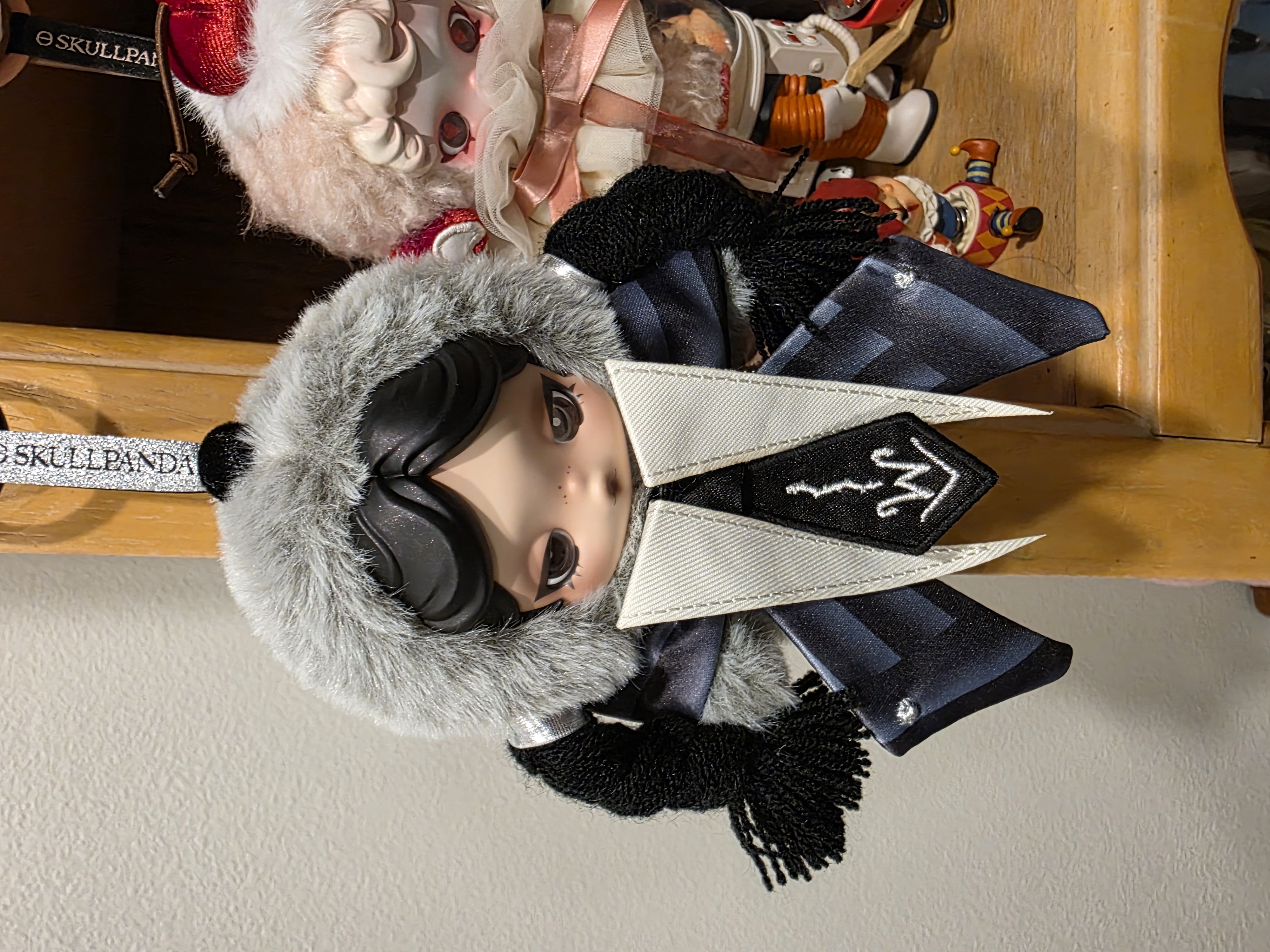 SKULLPANDA × Wednesday Plush（Nevermore Academy Uniform Version