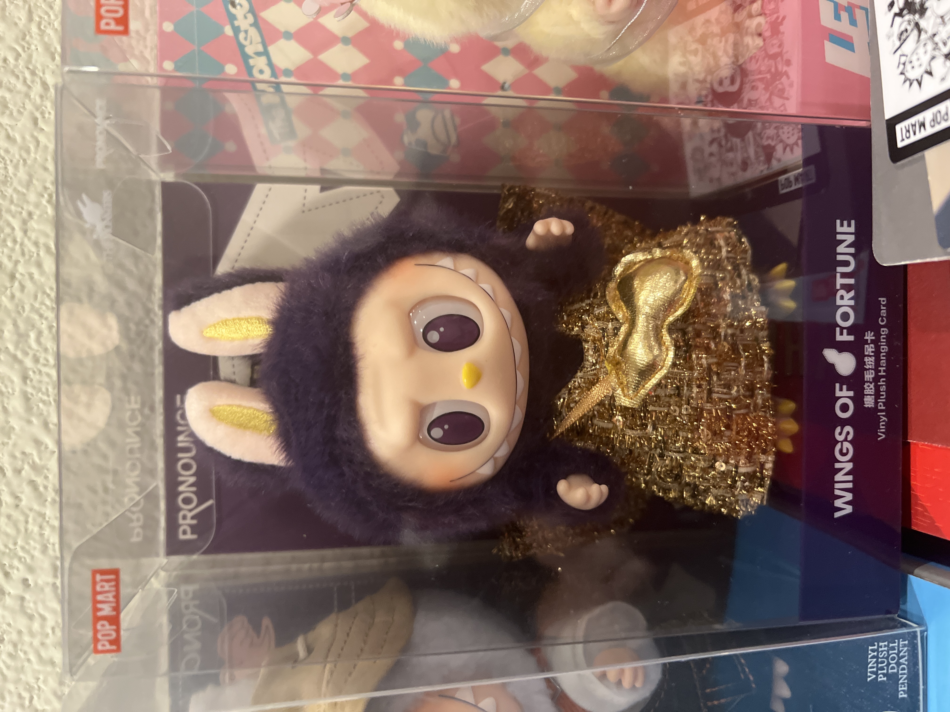 LABUBU × PRONOUNCE - WINGS OF FORTUNE Vinyl Plush Hanging Card