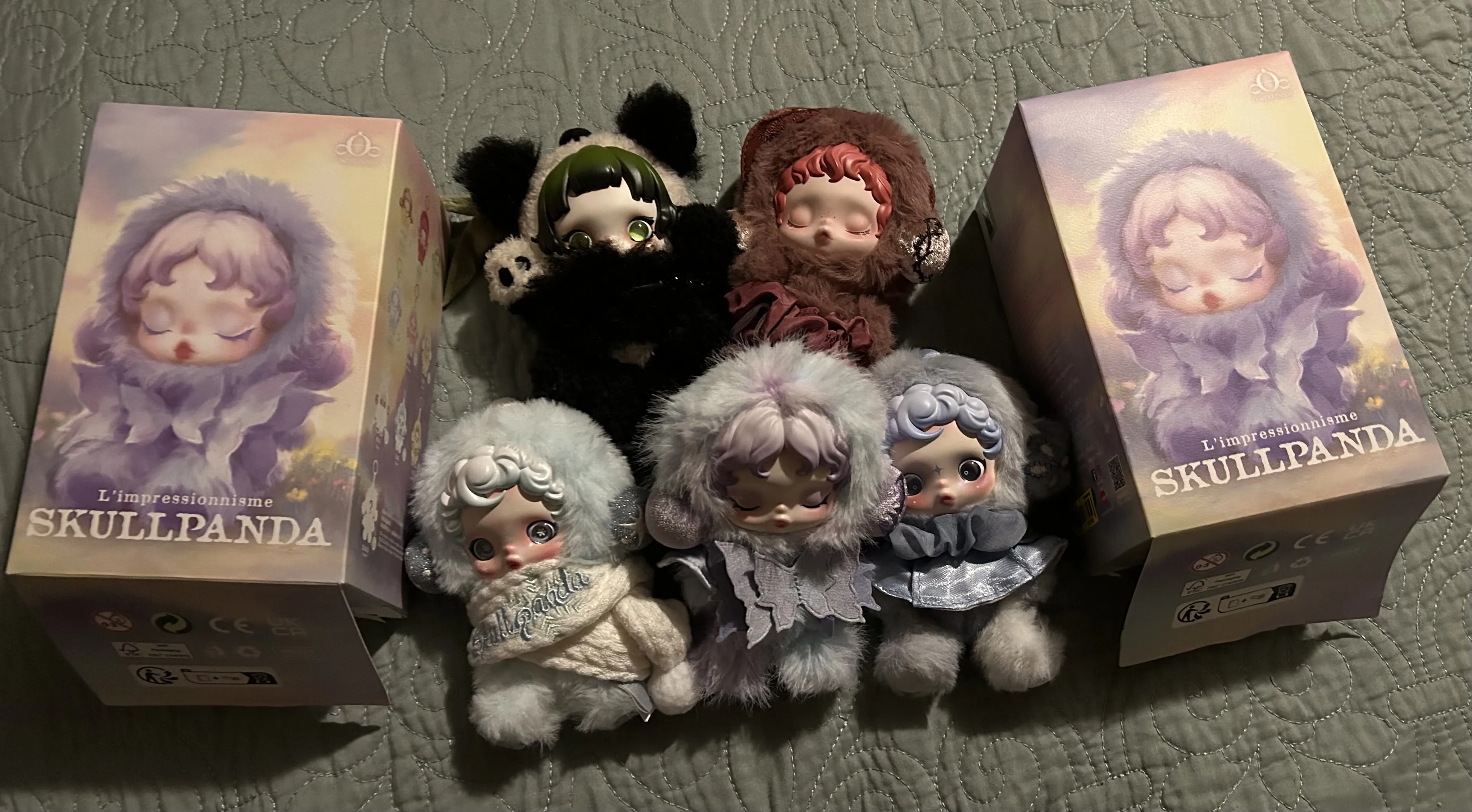 SKULLPANDA Lazy Panda Plush Doll Pendant - POP MART (United States)