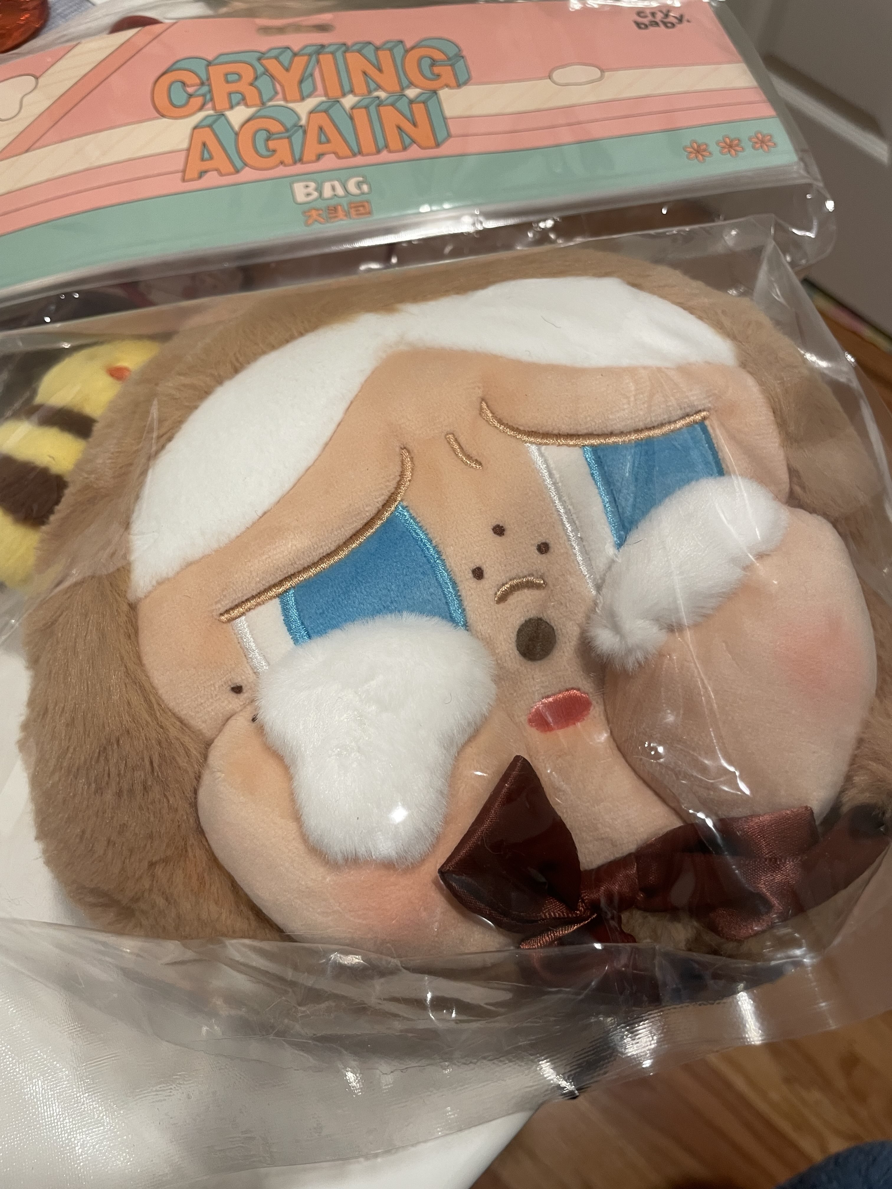 新品未開封品❢CRYBABY Crying Again ビッグヘッド バッグ CRYBABY Crying Again Series-Big Head Bag(I'll Bring You a Flower