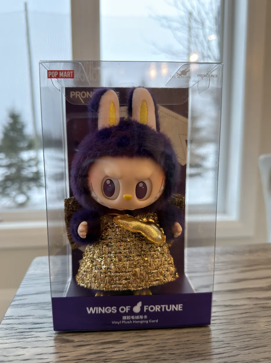 LABUBU × PRONOUNCE - WINGS OF FORTUNE Vinyl Plush Hanging Card