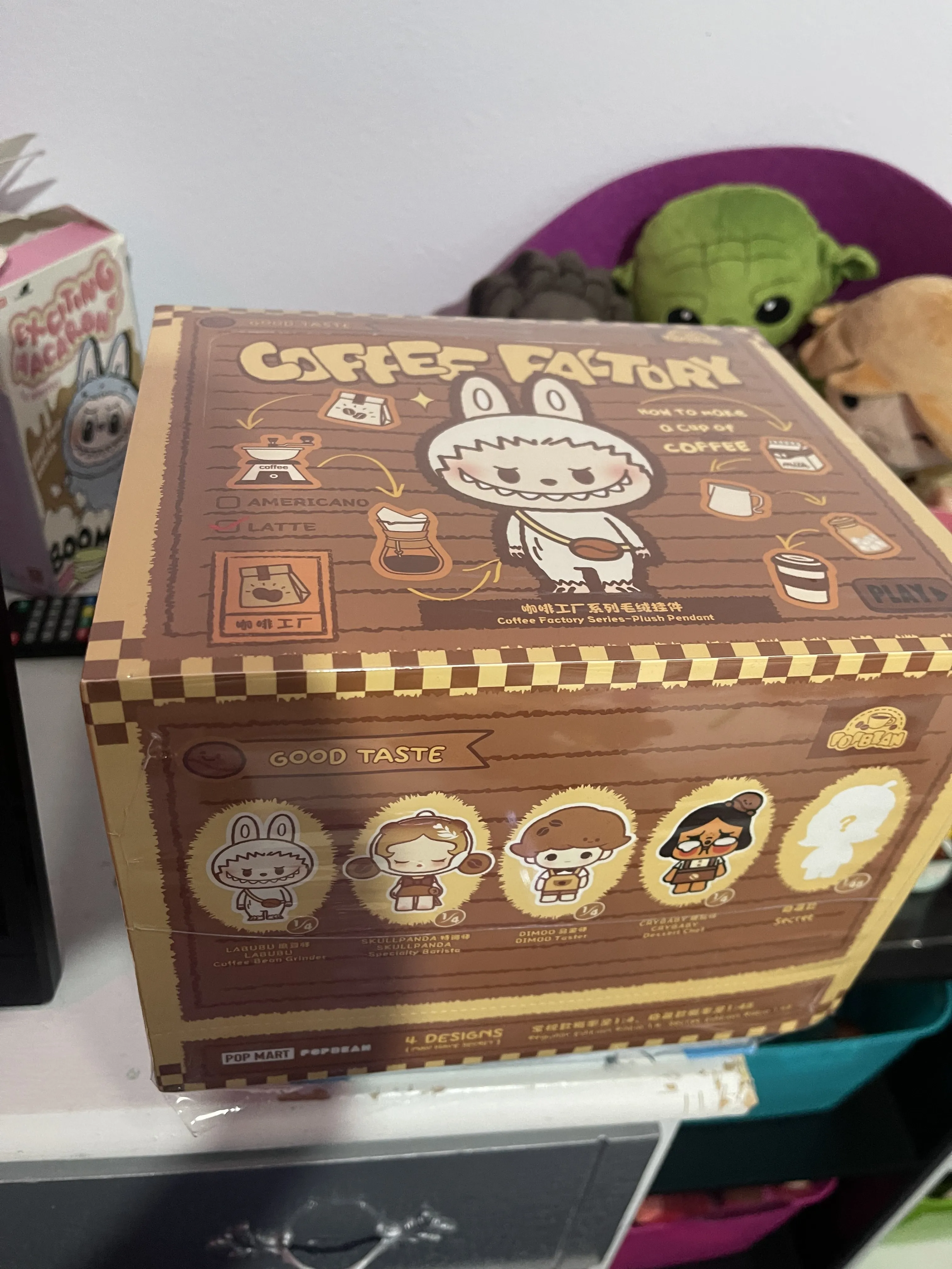 POP MART COFFEE FACTORY ぬいぐるみ ラブブ POP BEAN Coffee Factory Series-Plush Pendant - POP MART (Canada)