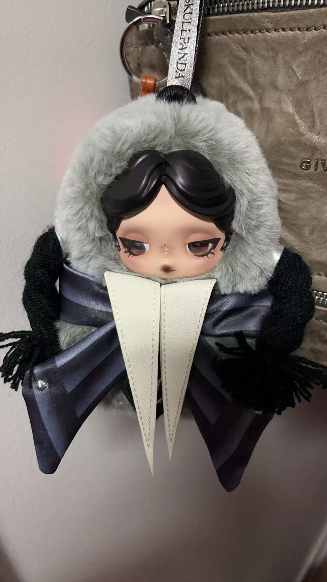SKULLPANDA × Wednesday Plush（Nevermore Academy Uniform Version