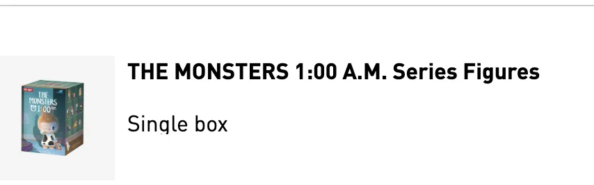 THE MONSTERS 1:00 A.M. Series Figures - POP MART (United States)