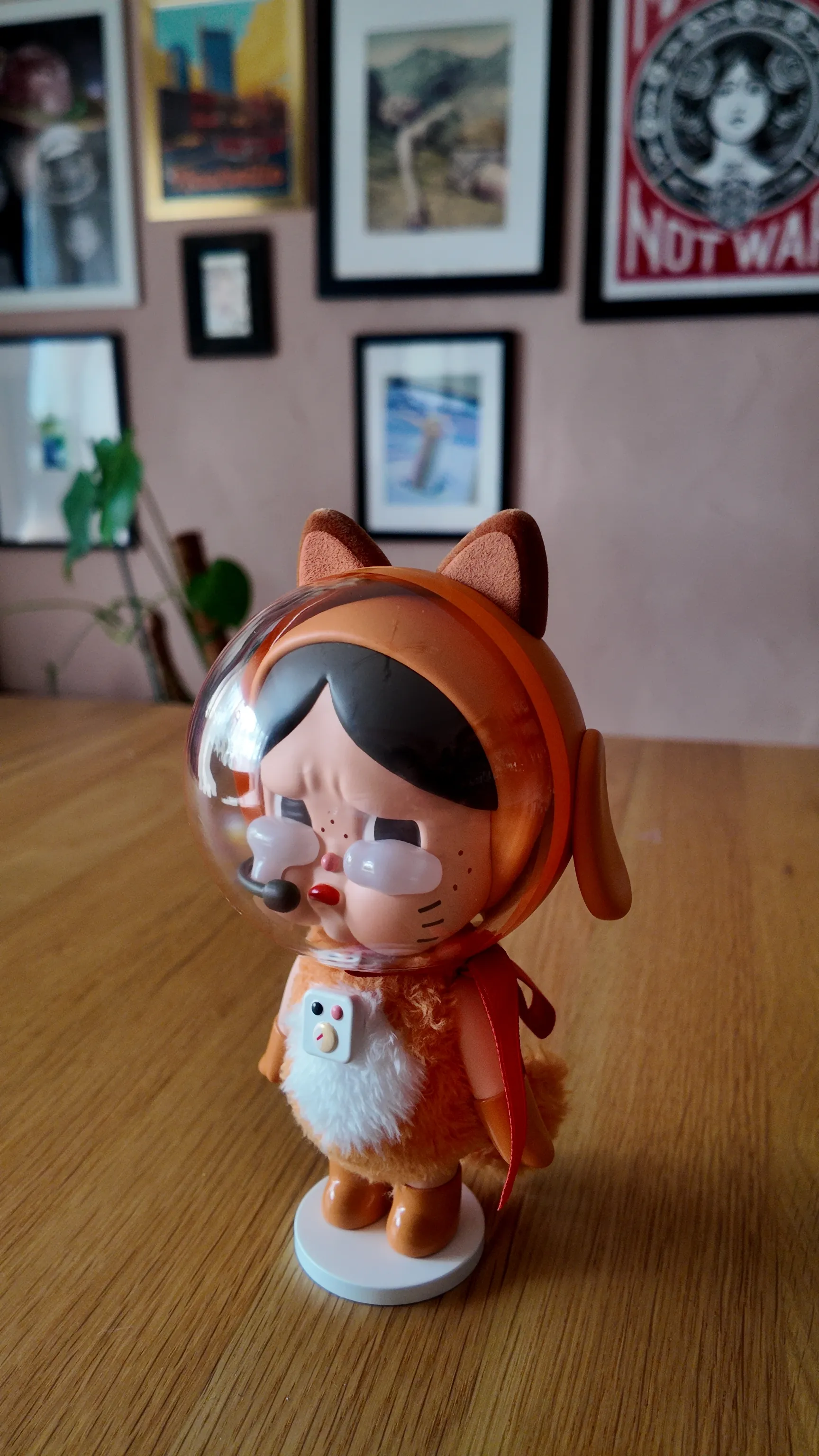 Crybaby Space Cat Figurine-Orange - POP MART (United States)