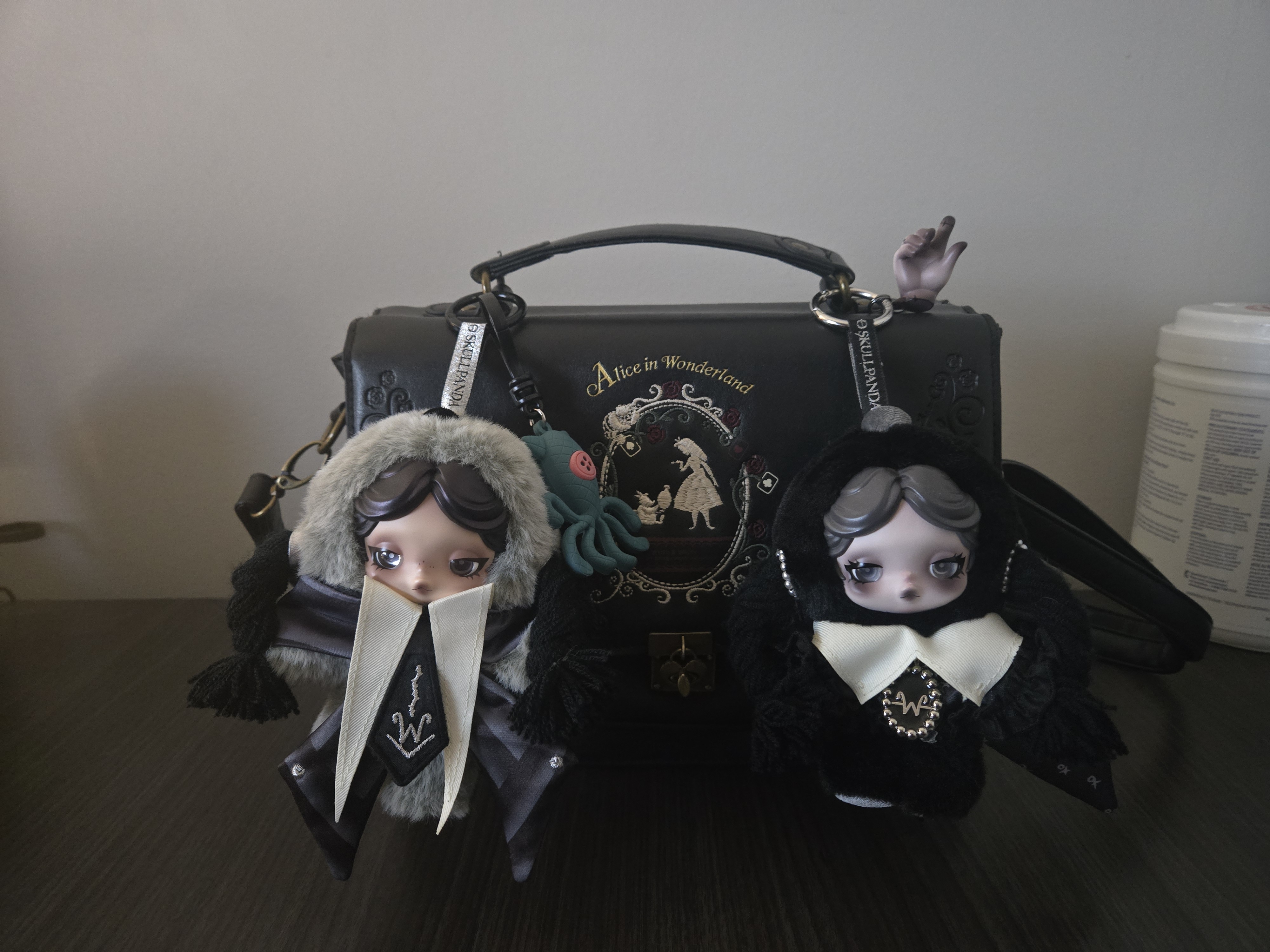 SKULLPANDA × Wednesday Plush（Nevermore Academy Uniform Version