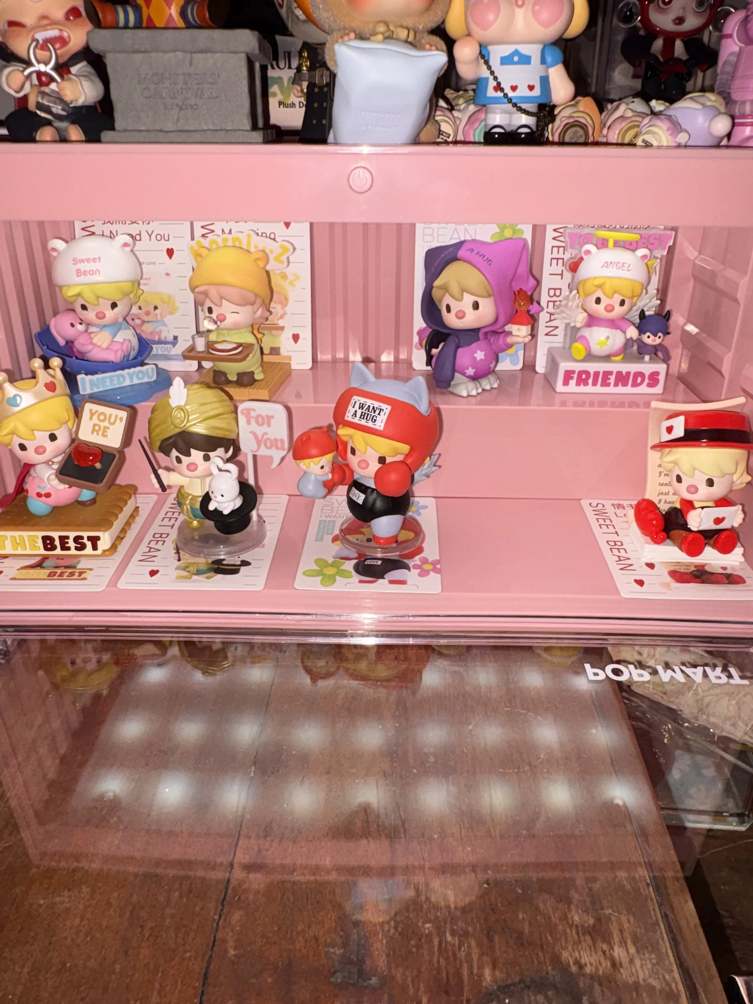 POP MART Luminous Display Container (White&Yellow&Pink) - POP MART