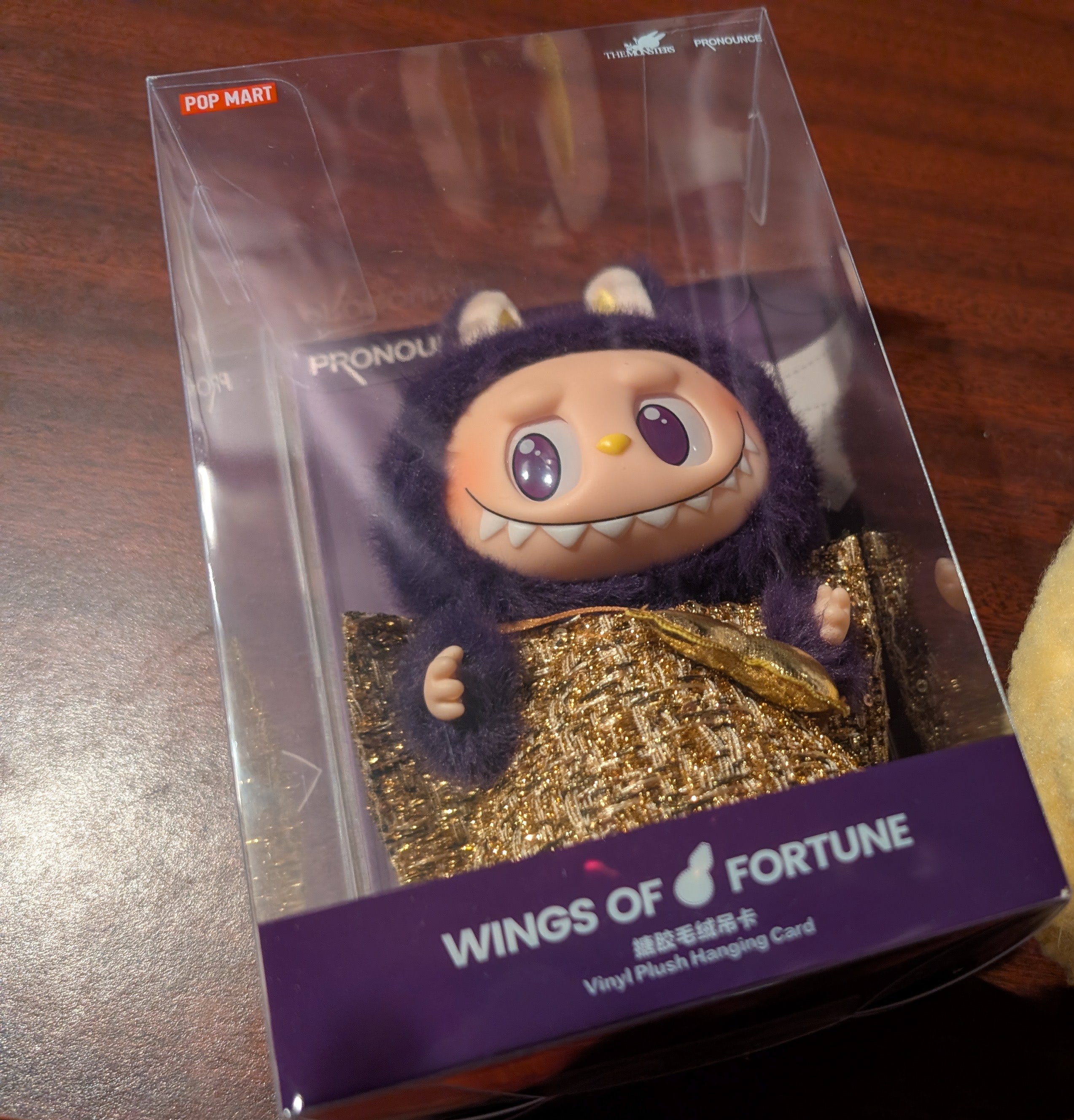LABUBU × PRONOUNCE - WINGS OF FORTUNE Vinyl Plush Hanging Card
