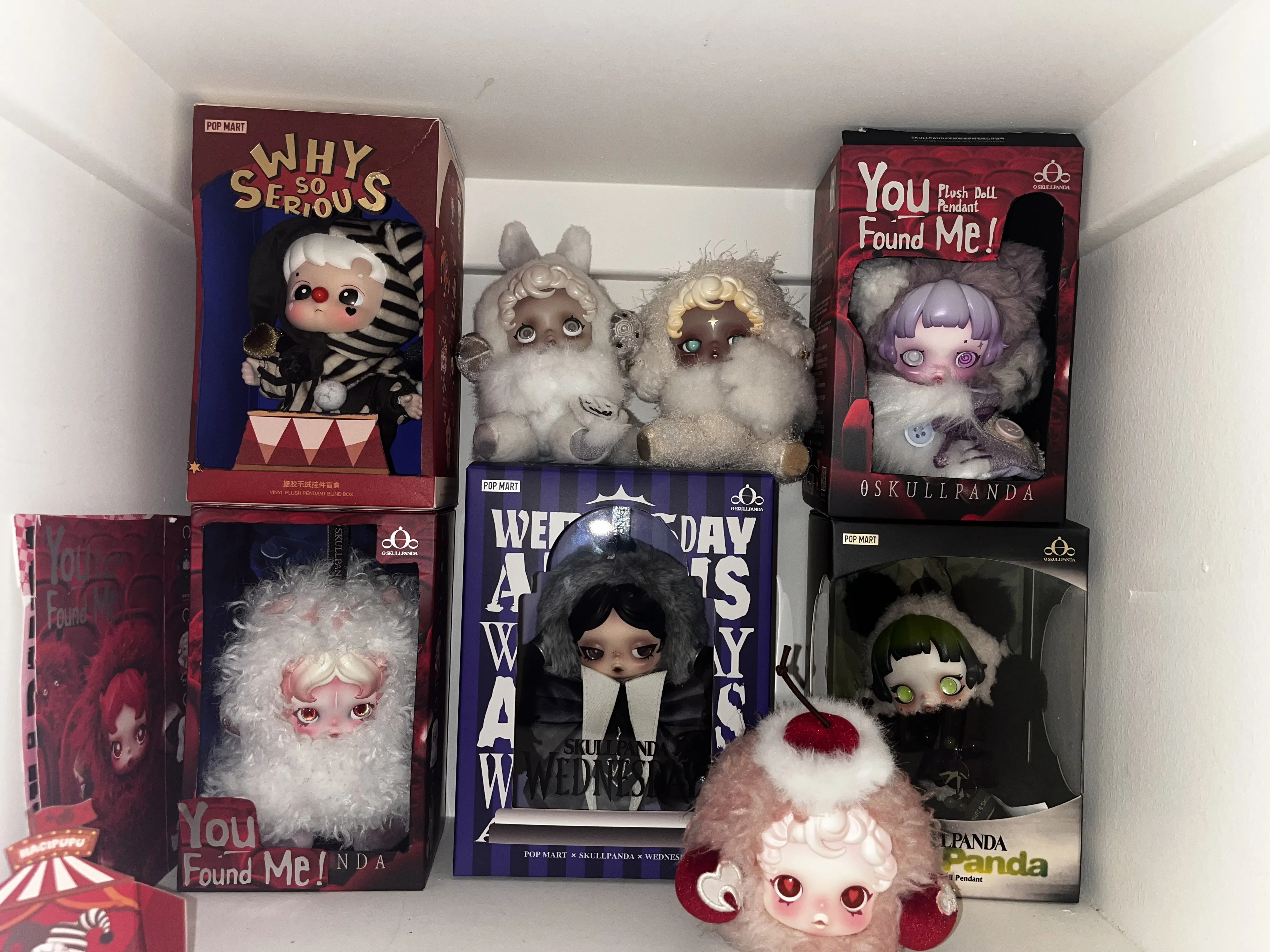 SKULLPANDA × Wednesday Plush（Nevermore Academy Uniform Version