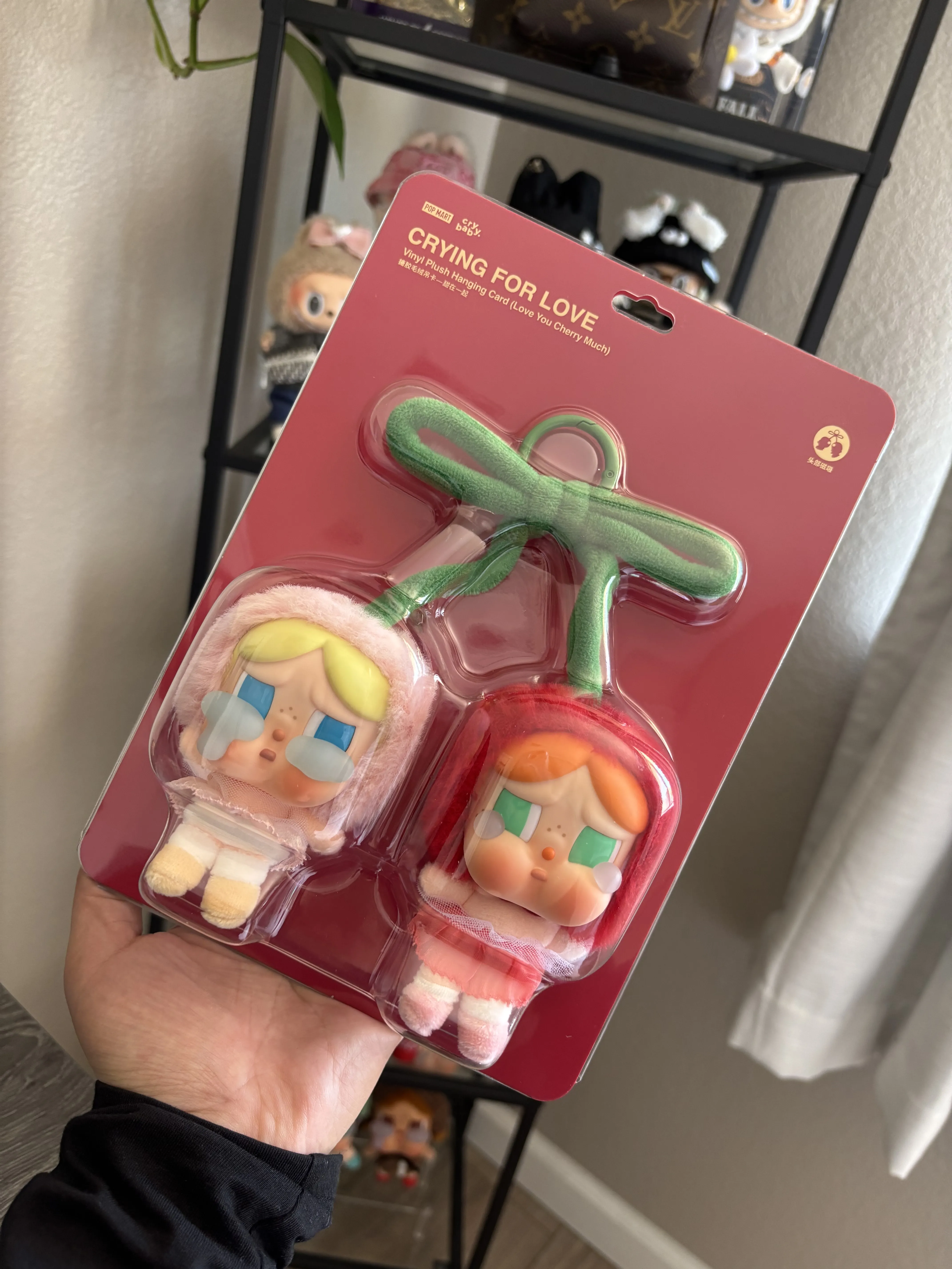 CRYBABY Crying For Love Series-Vinyl Plush Hanging Card (Love You