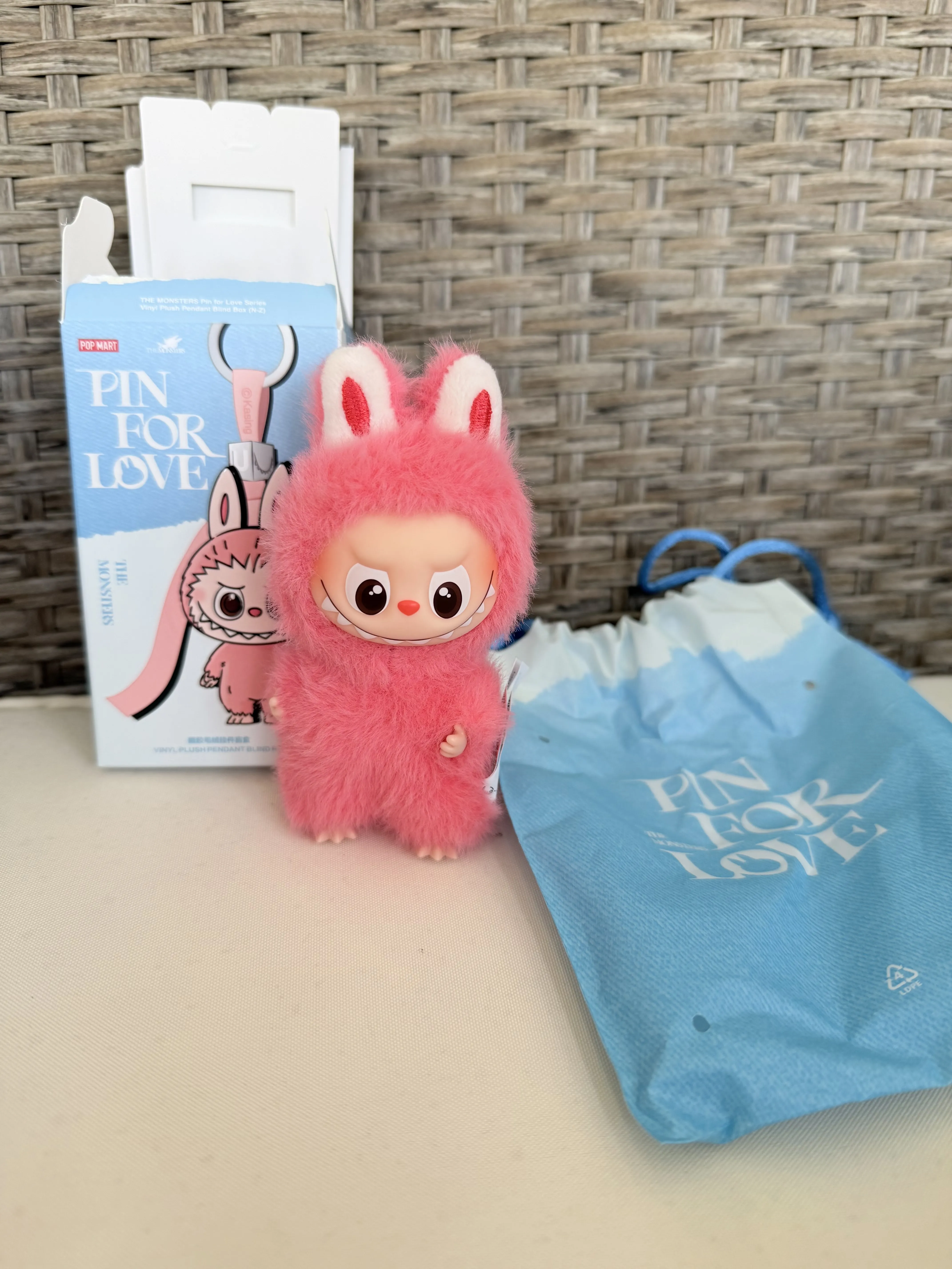THE MONSTERS Pin for Love Series-Vinyl Plush Pendant Blind Box