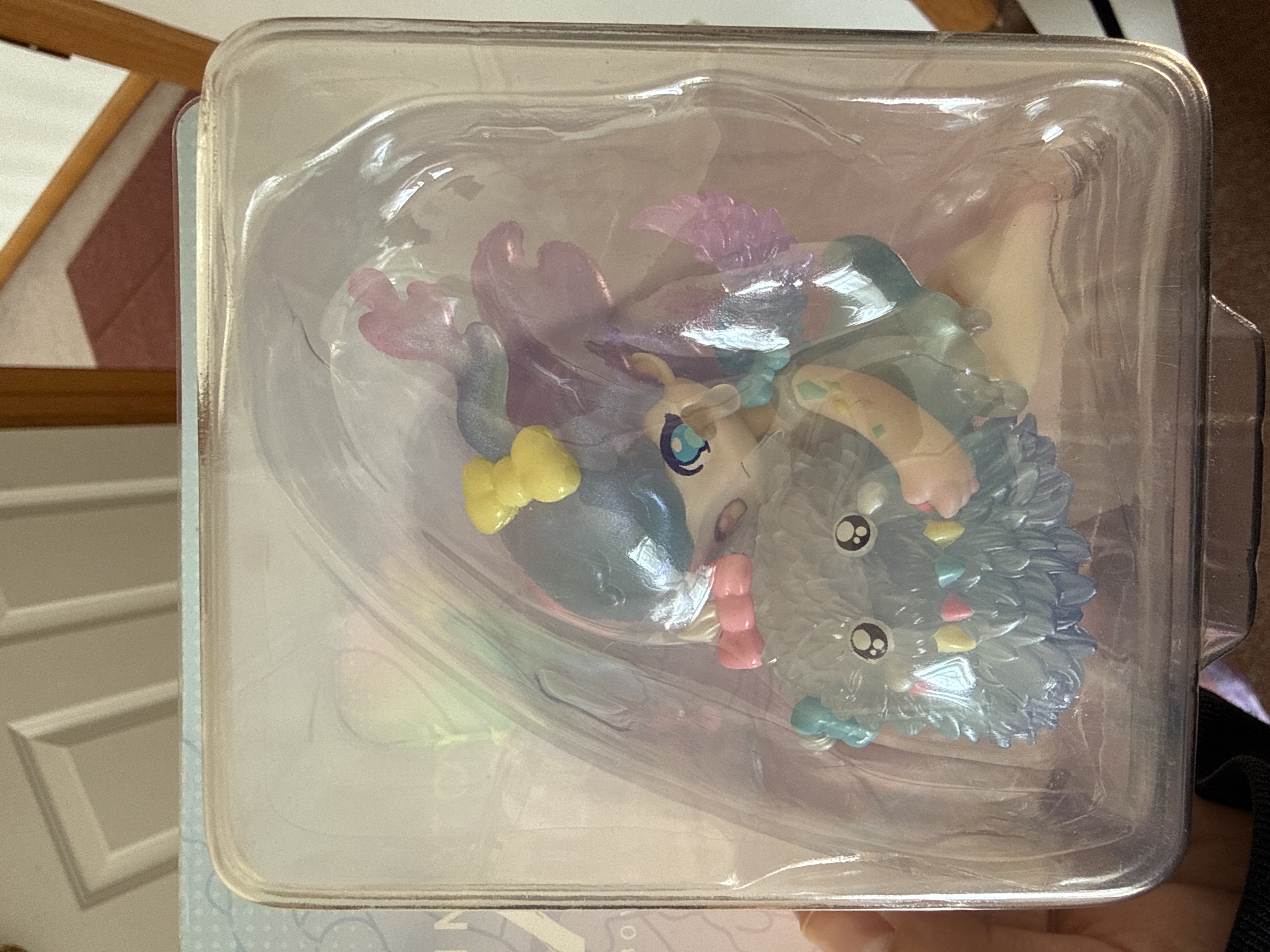 Azura × INSTINCTOY Snuggle with Bowy Fluffy Figure - POP MART