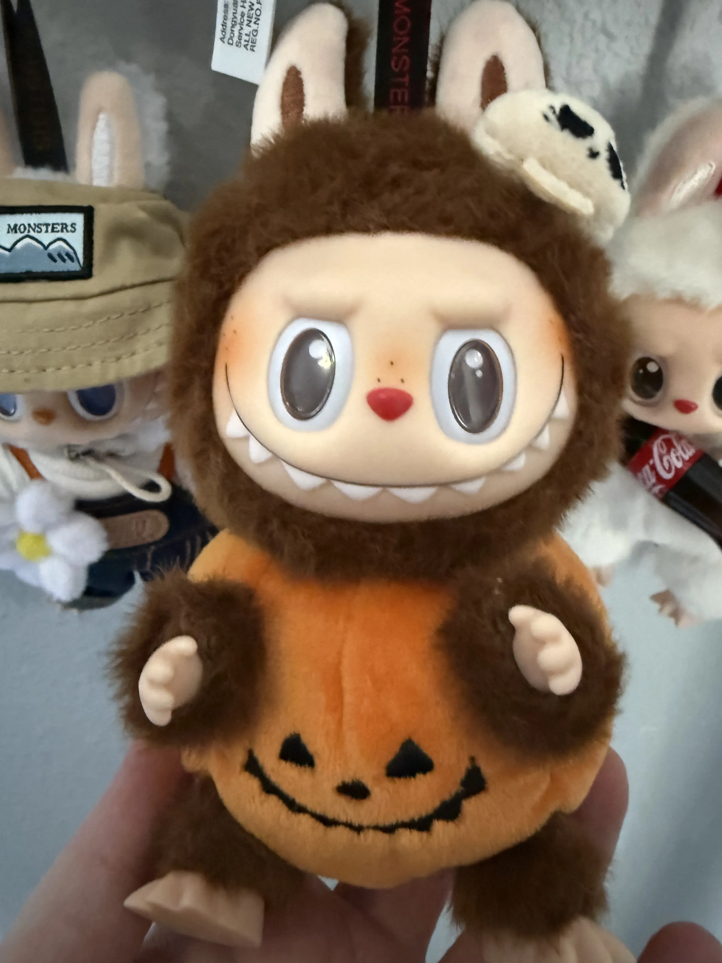 Happy Halloween Party SeLAries-Sitting Pumpkin Vinyl Plush Pendant