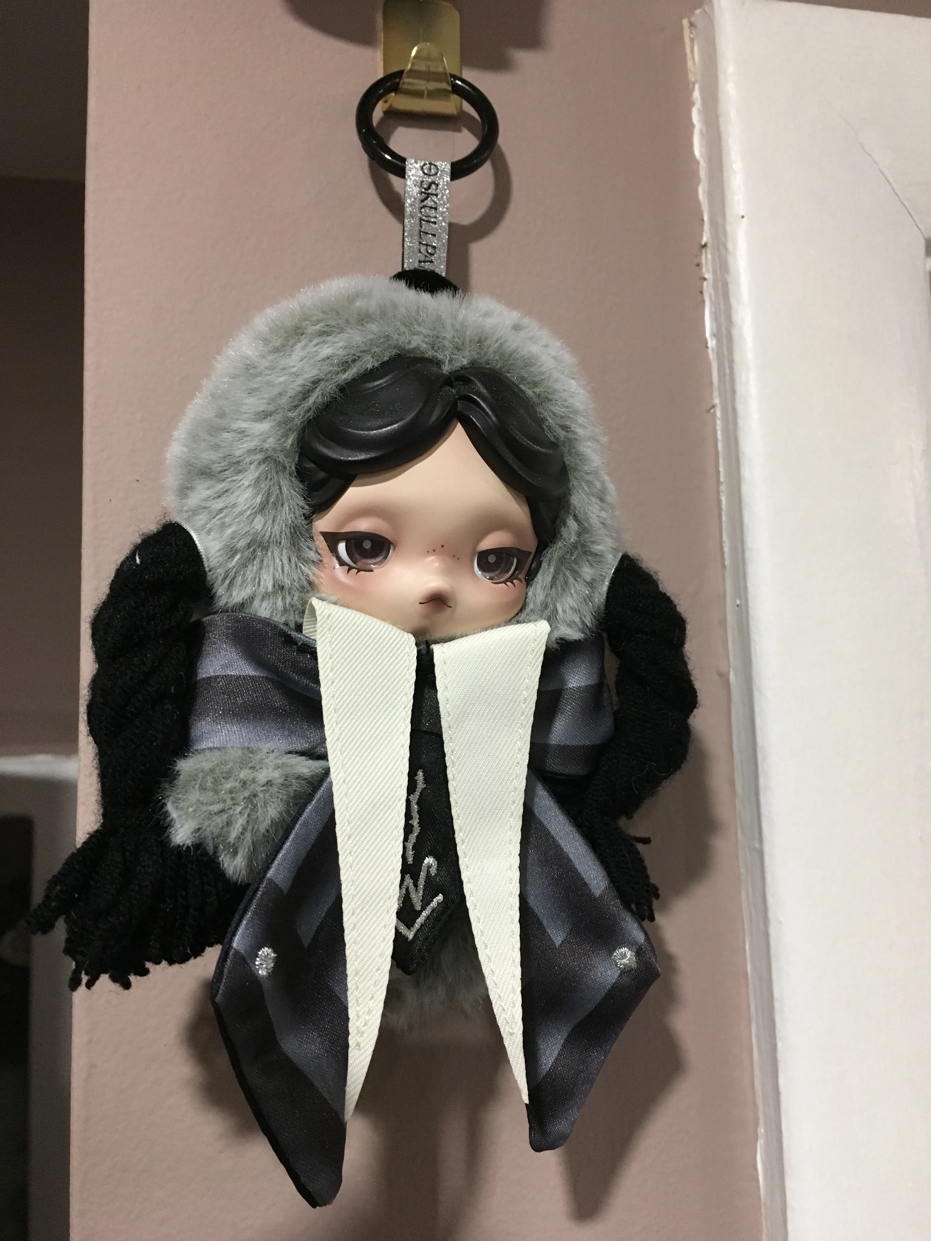 SKULLPANDA × Wednesday Plush（Nevermore Academy Uniform Version 