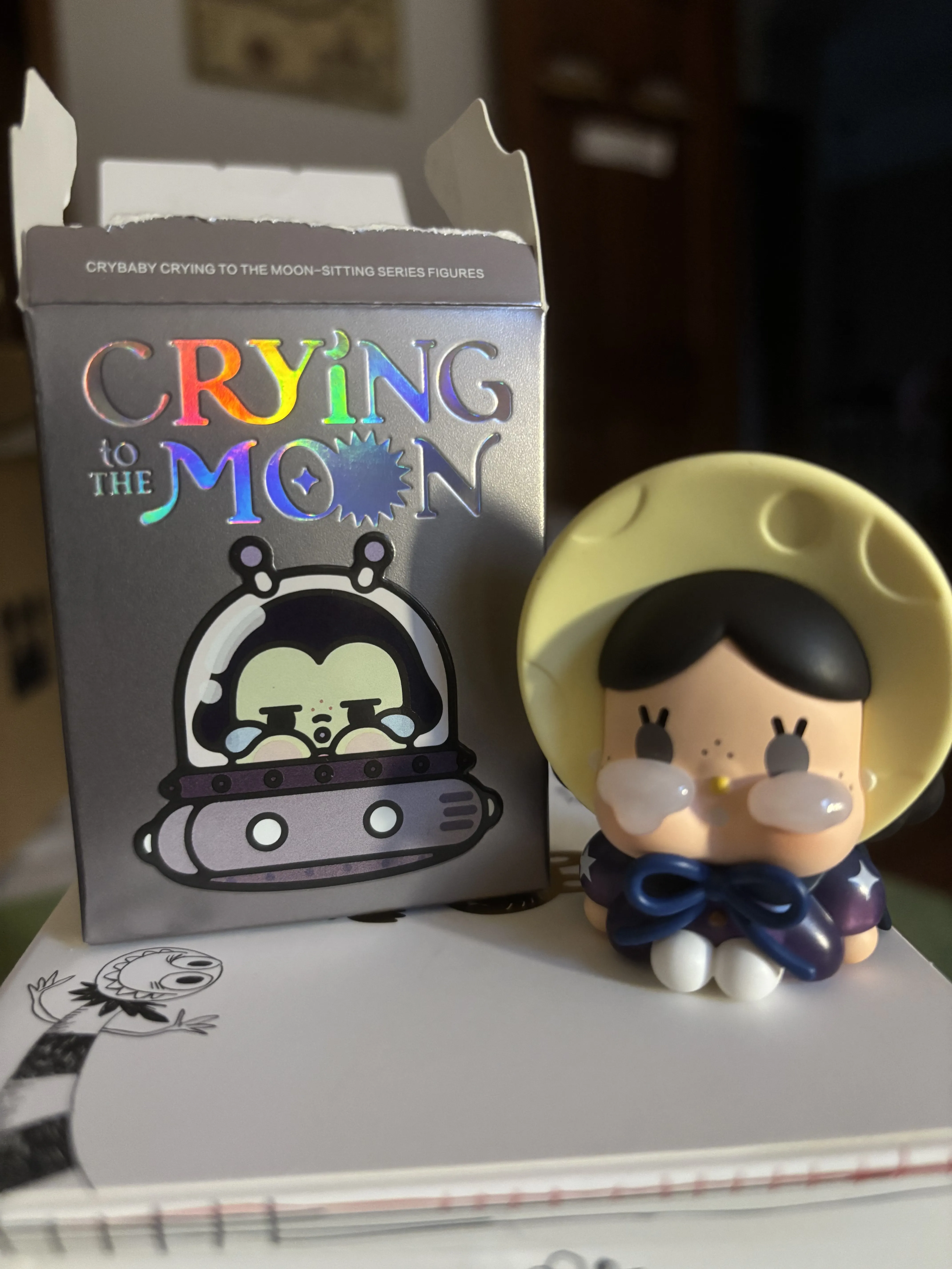 CRYBABY CRYING TO THE MOON-SITTING SERIES FIGURES - POP MART