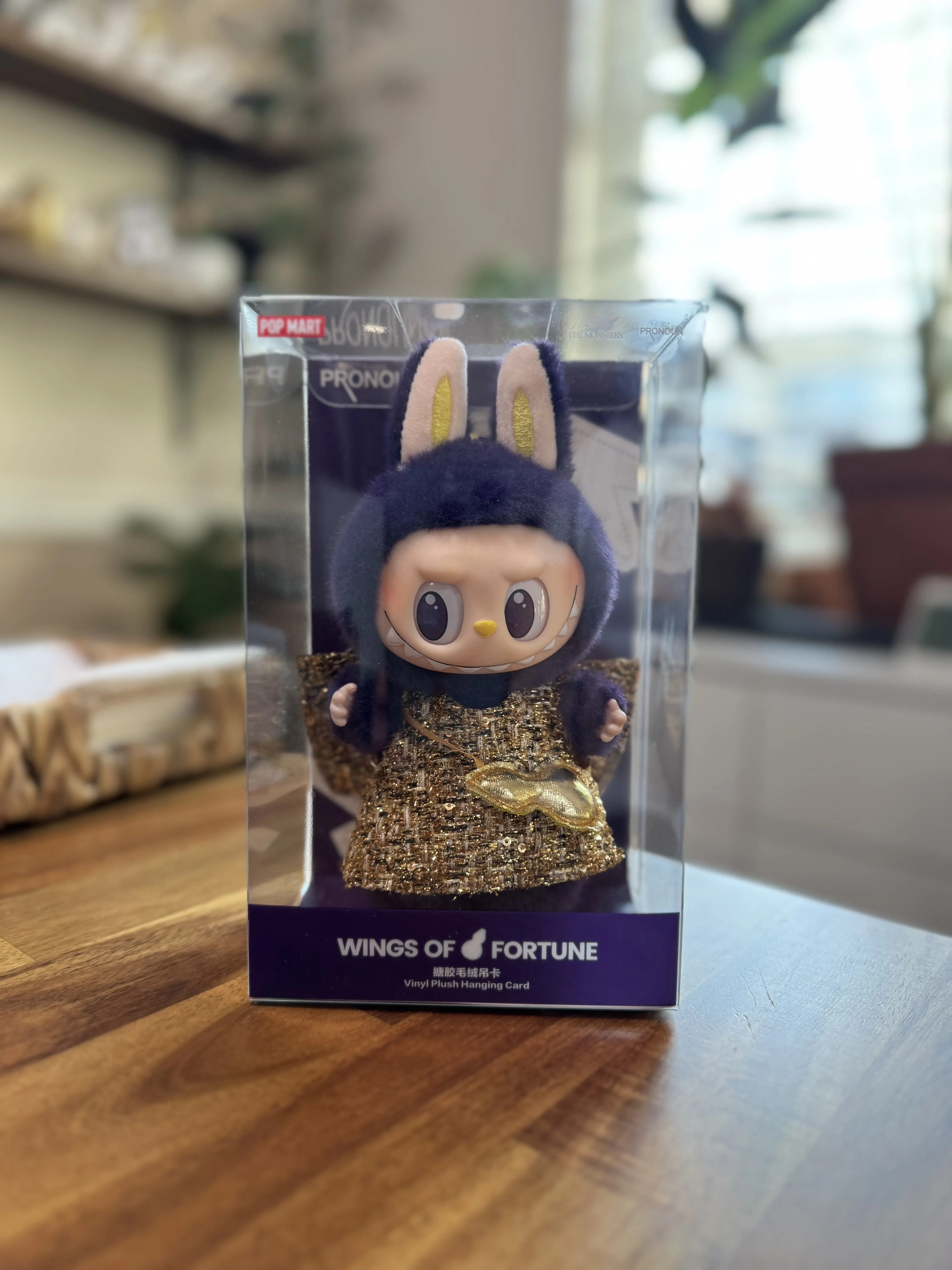 LABUBU × PRONOUNCE - WINGS OF FORTUNE Vinyl Plush Hanging Card