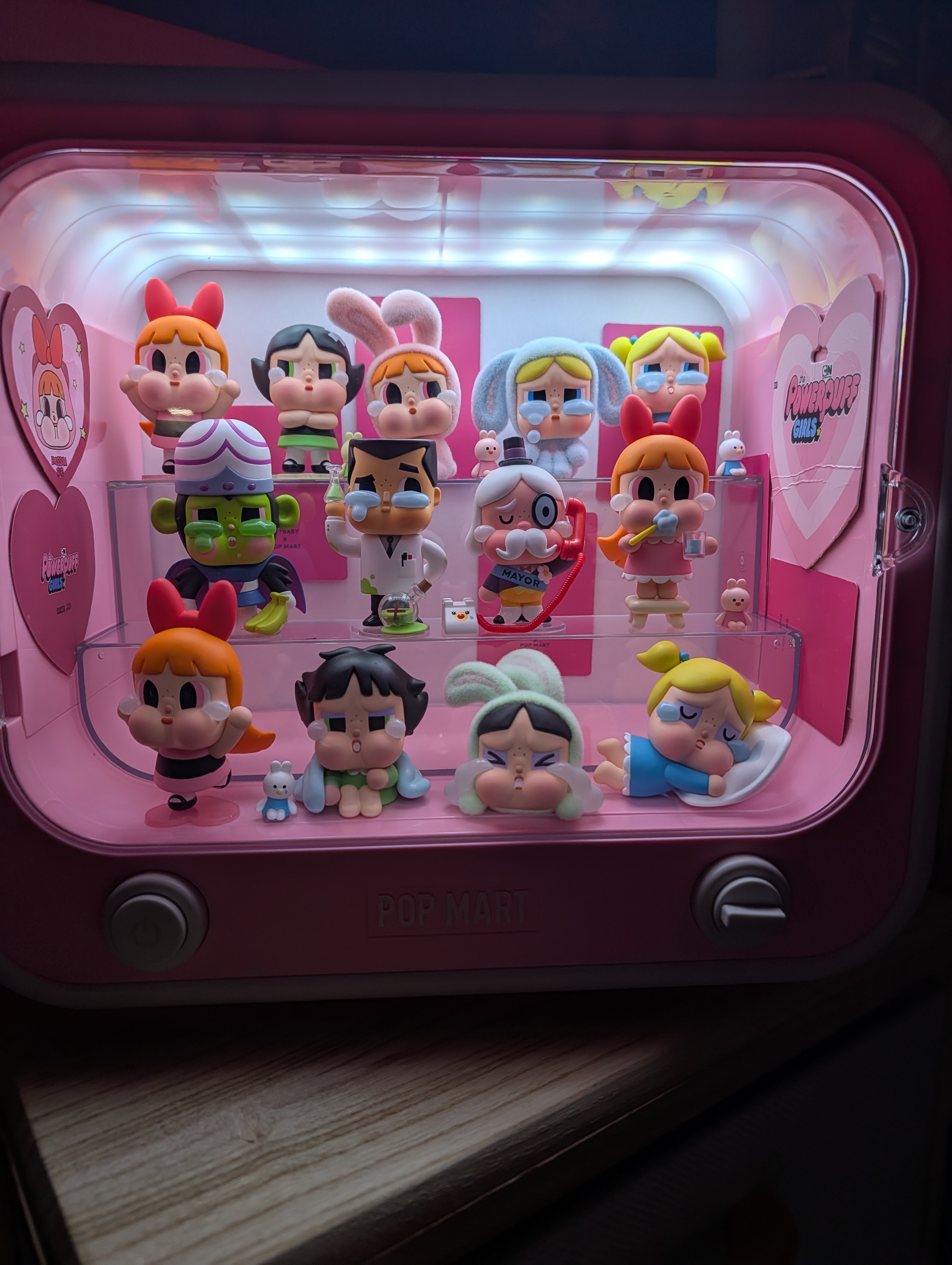 CRYBABY × Powerpuff Girls Series-TV Set Luminous Display Container