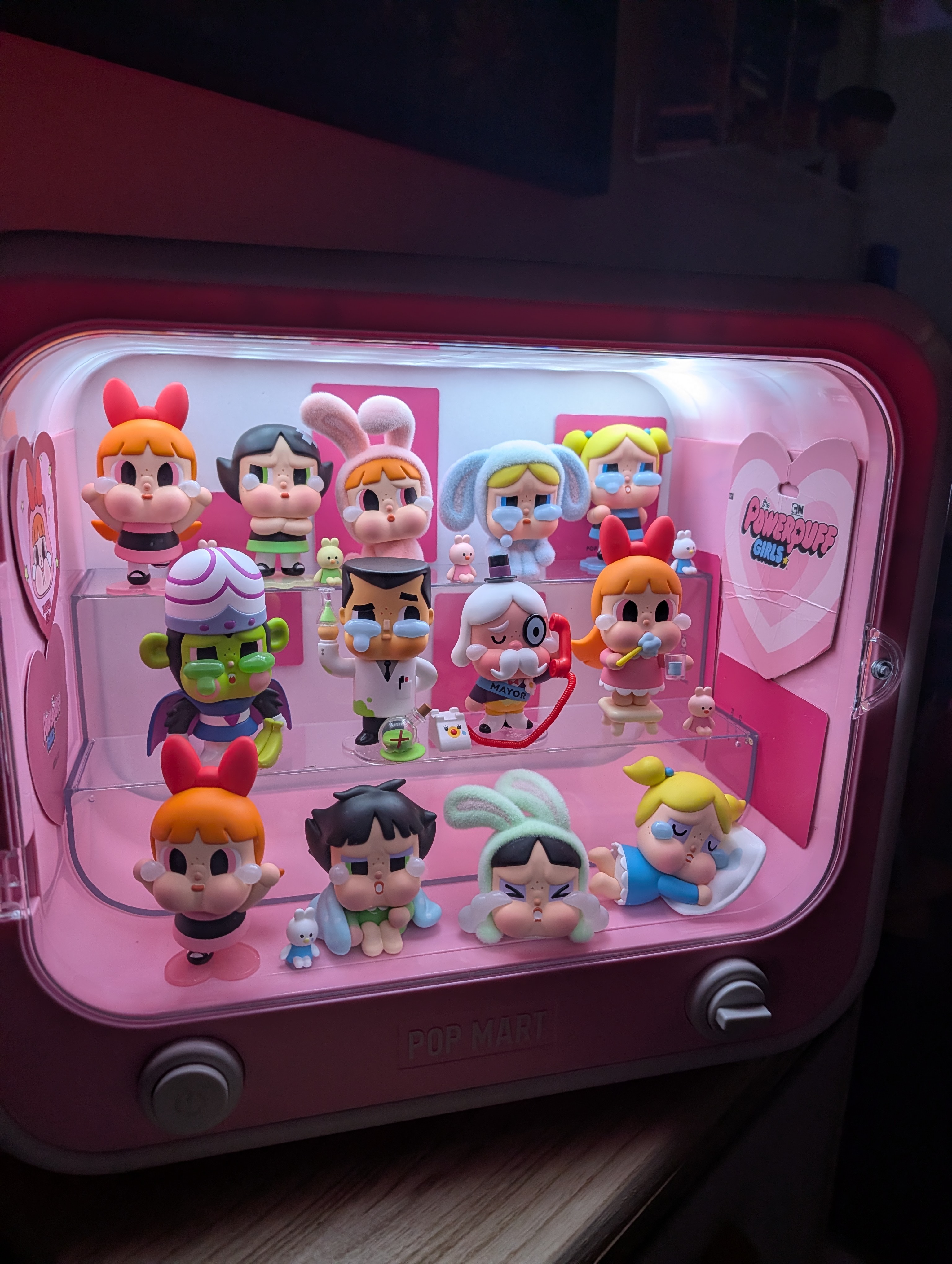 CRYBABY × Powerpuff Girls Series-TV Set Luminous Display Container