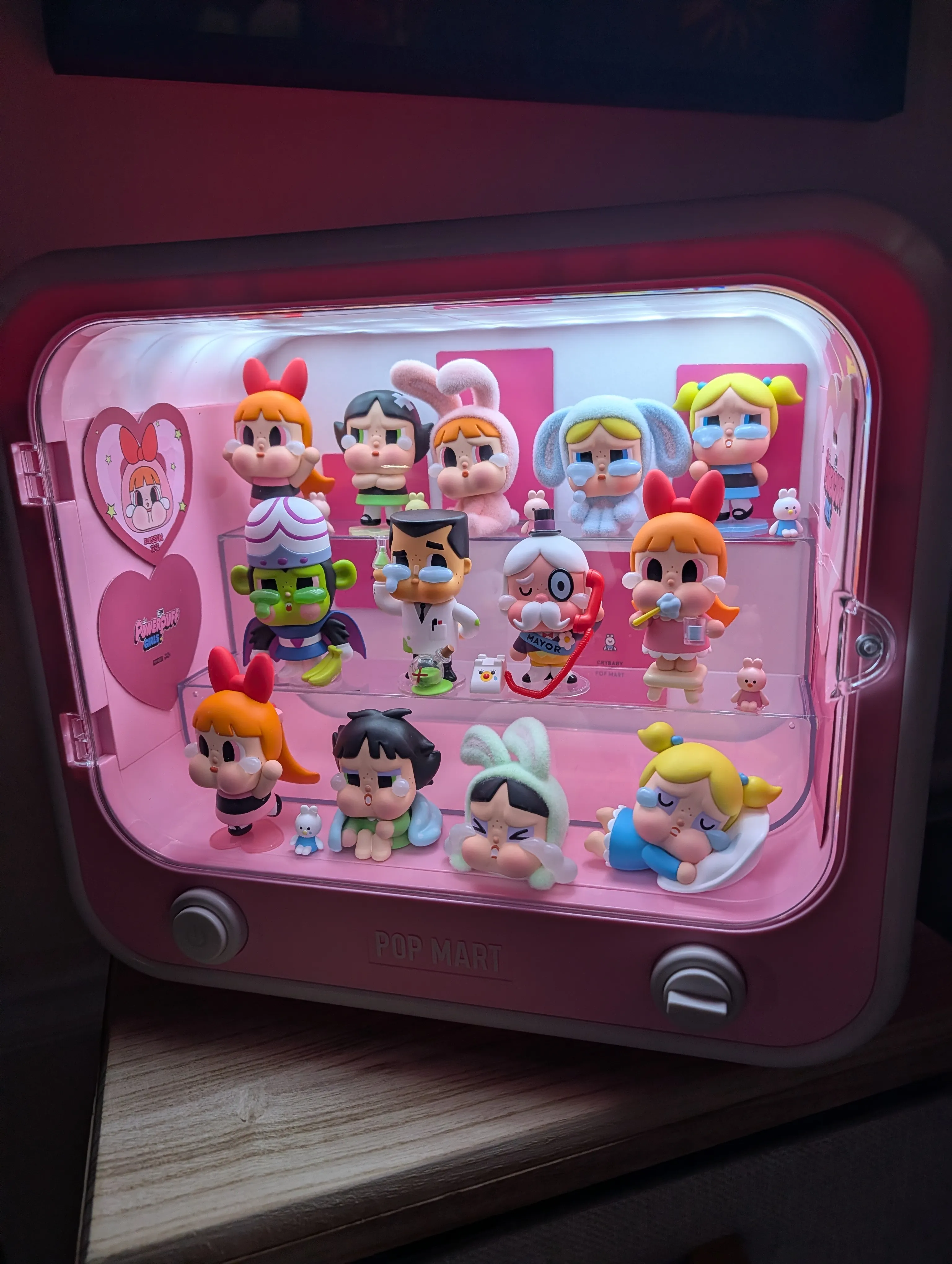 CRYBABY × Powerpuff Girls Series-TV Set Luminous Display Container 