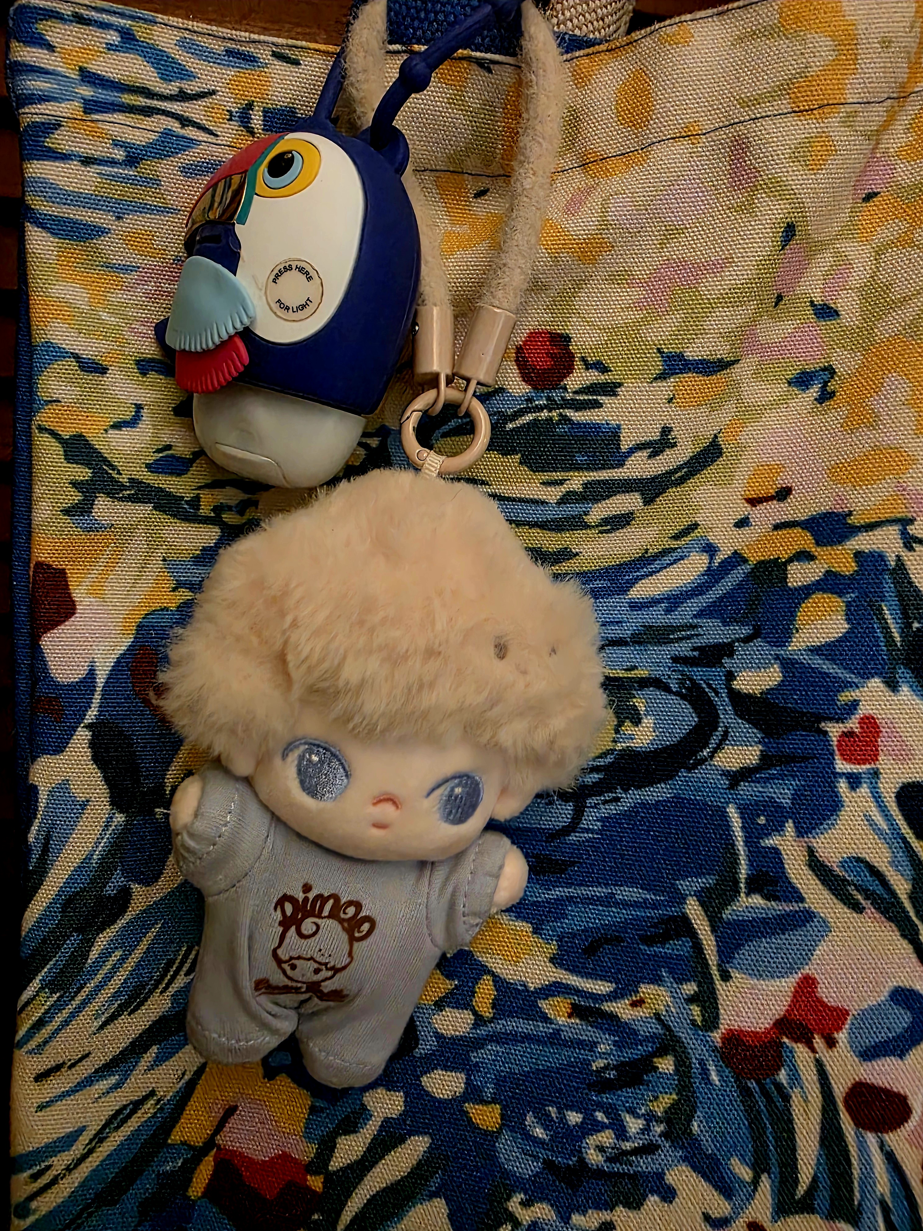 POP NOW:DIMOO Crush on Coffee Series-Soft-faced Plush Keychain