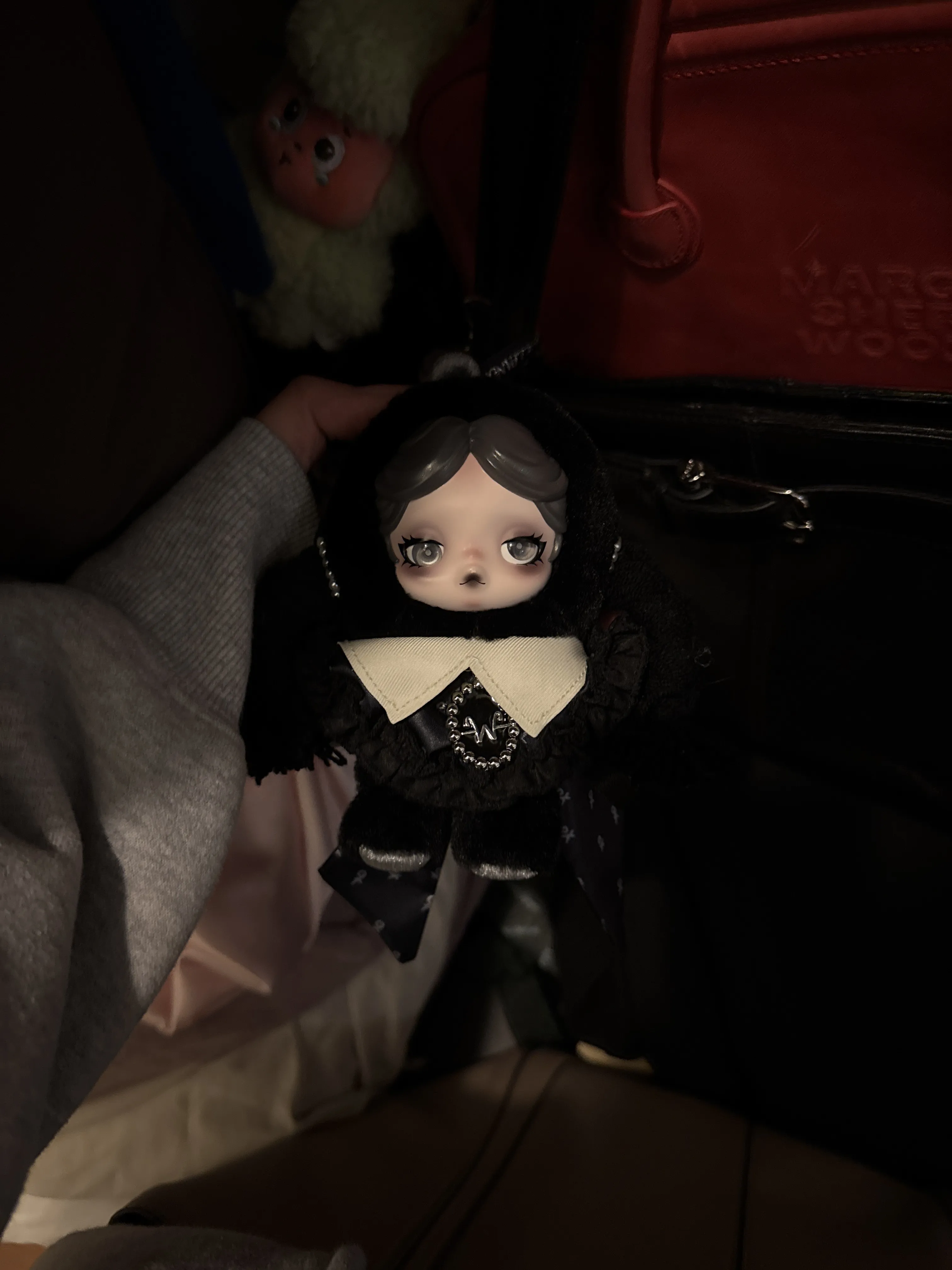 SKULLPANDA × Wednesday Plush（Classic Dress Version） - POP MART 
