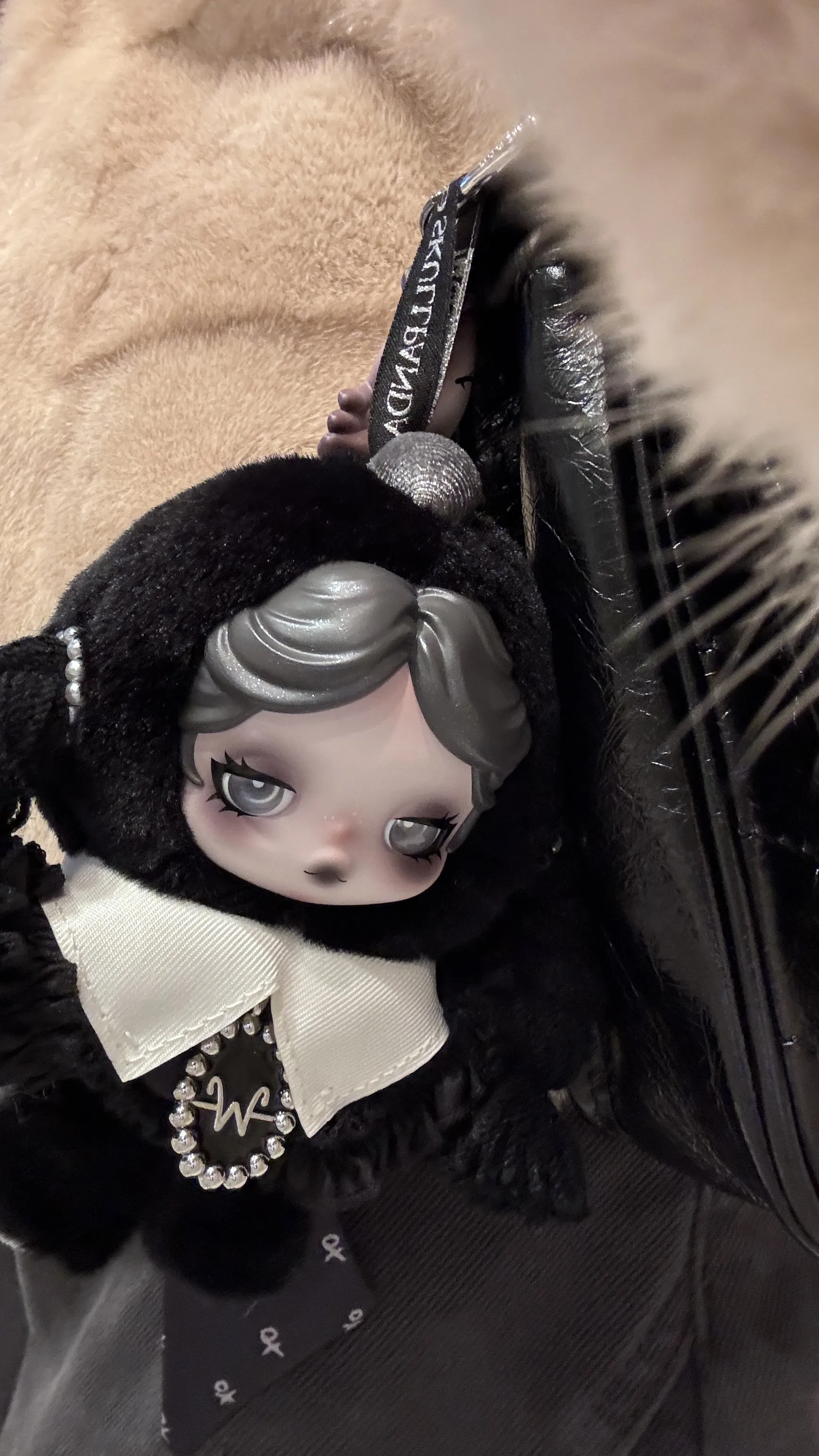 SKULLPANDA × Wednesday Plush（Classic Dress Version） - POP MART