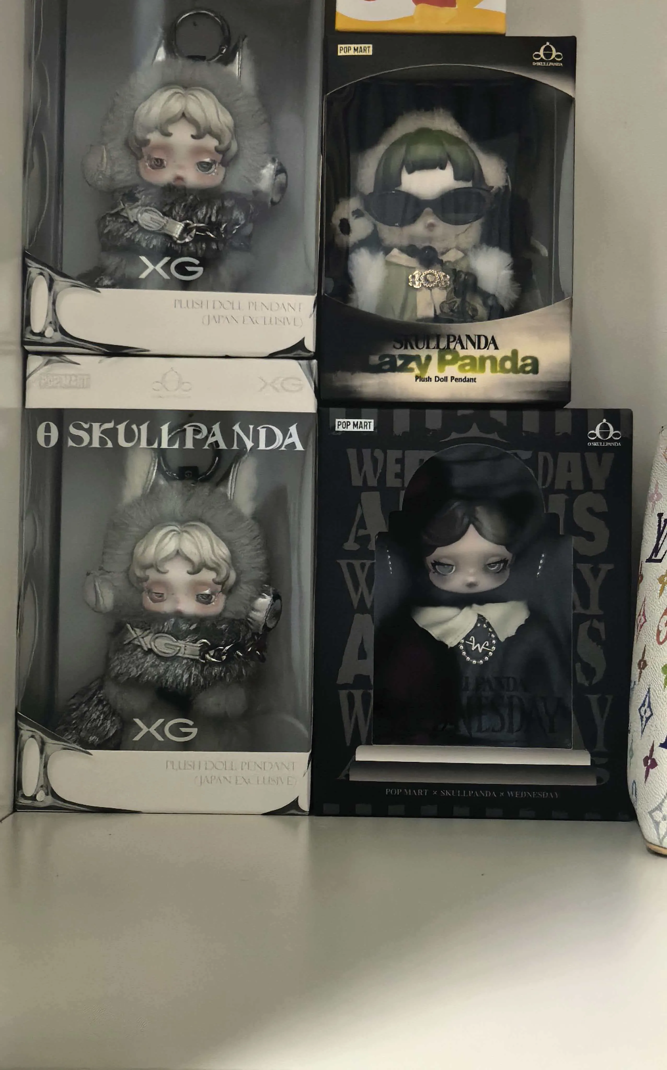 SKULLPANDA × Wednesday Plush（Classic Dress Version） - POP MART