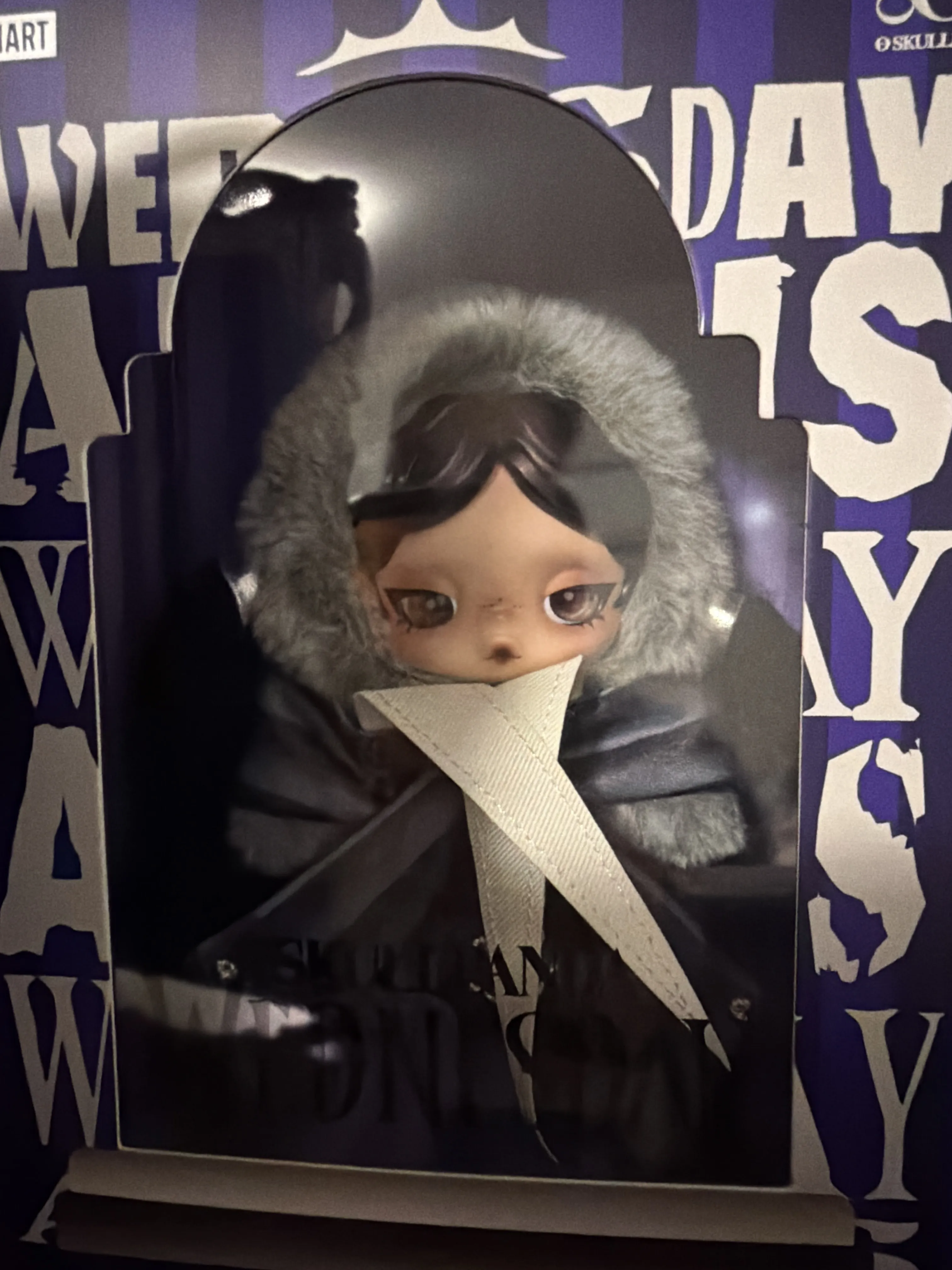 SKULLPANDA × Wednesday Plush（Nevermore Academy Uniform Version 