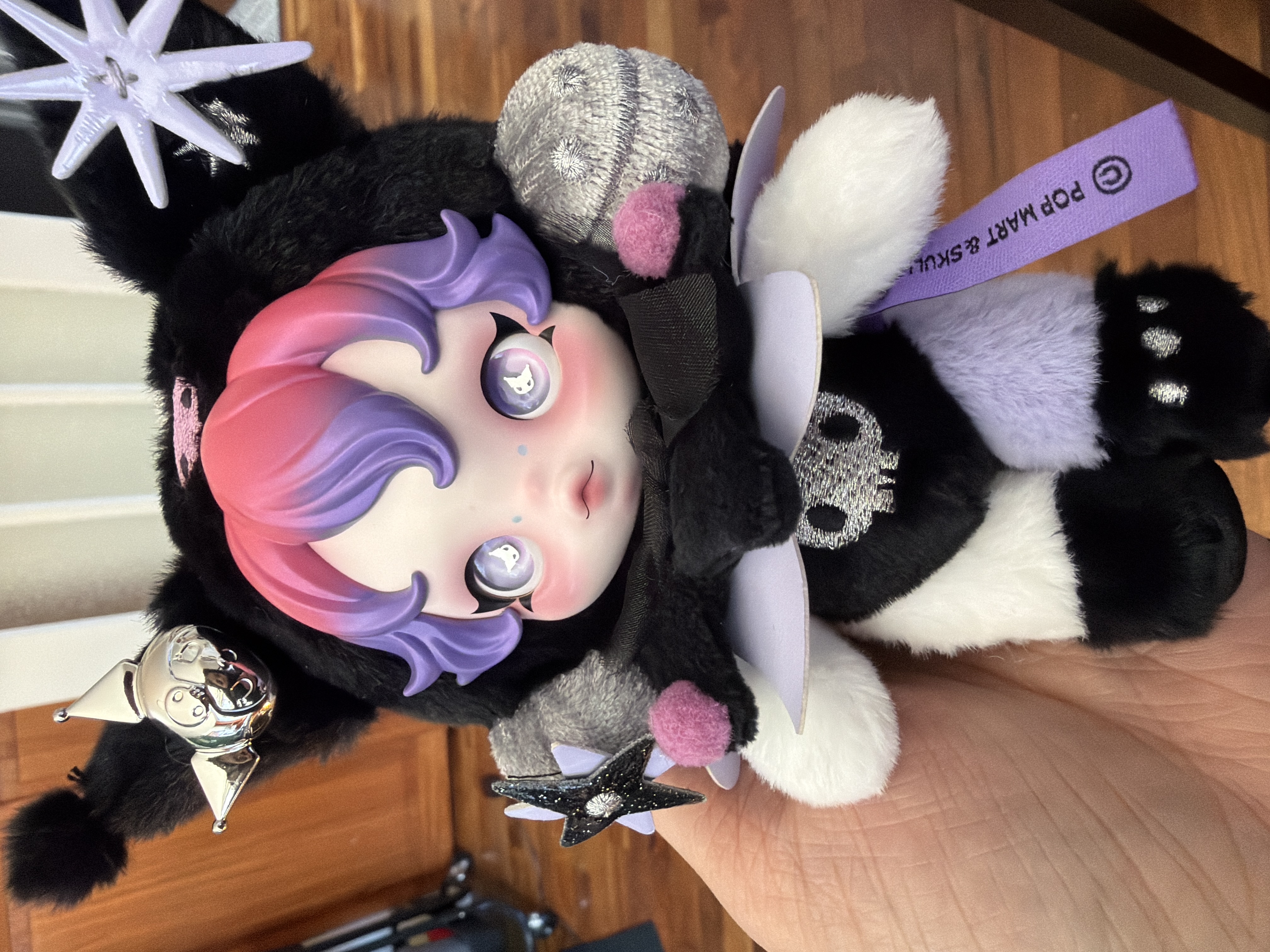 Labubu SKULLPANDA × KUROMI Plush｜Sanrio Collab Plush｜POP MART CA