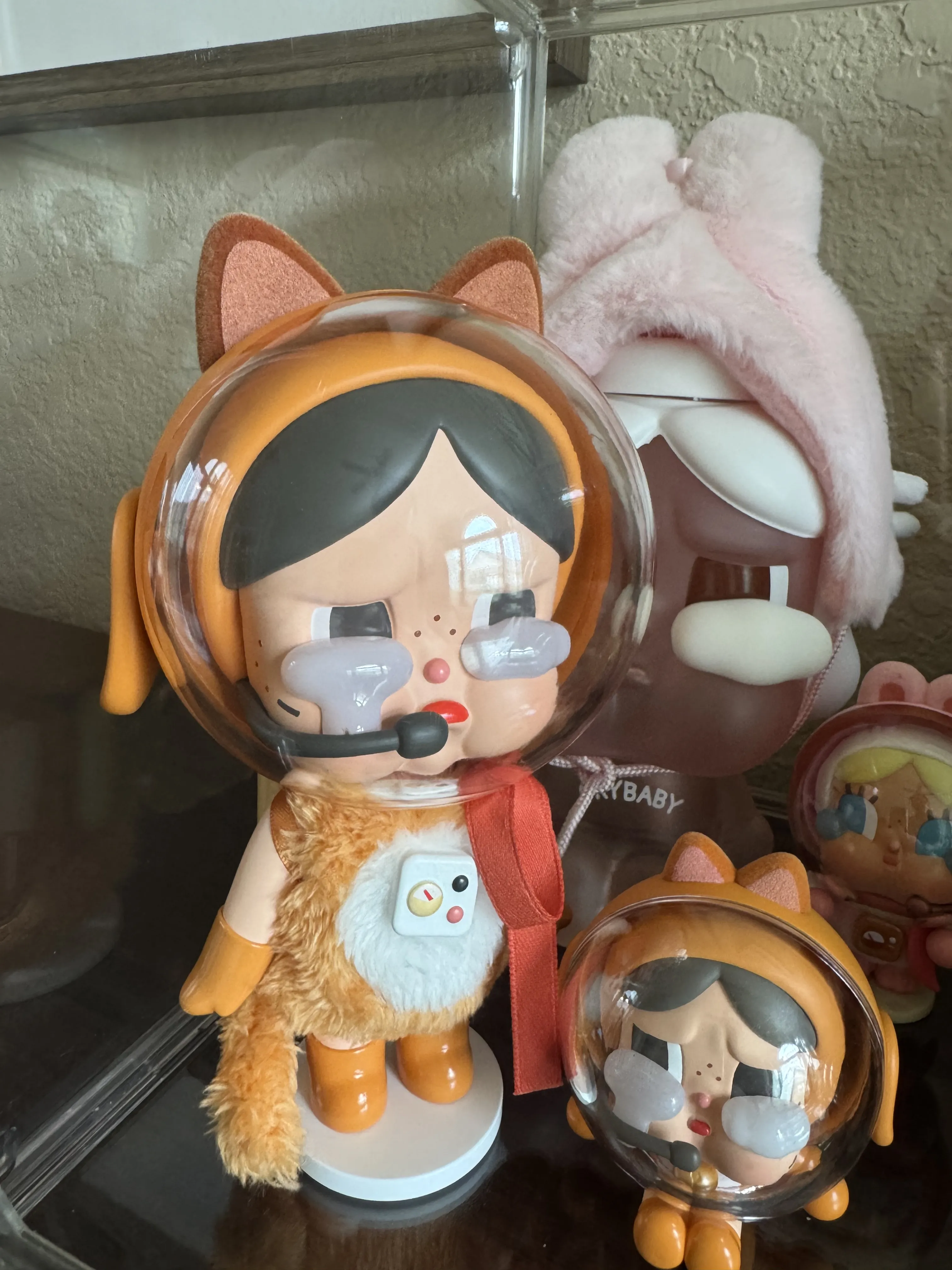 Crybaby Space Cat Figurine-Orange - POP MART (United States)