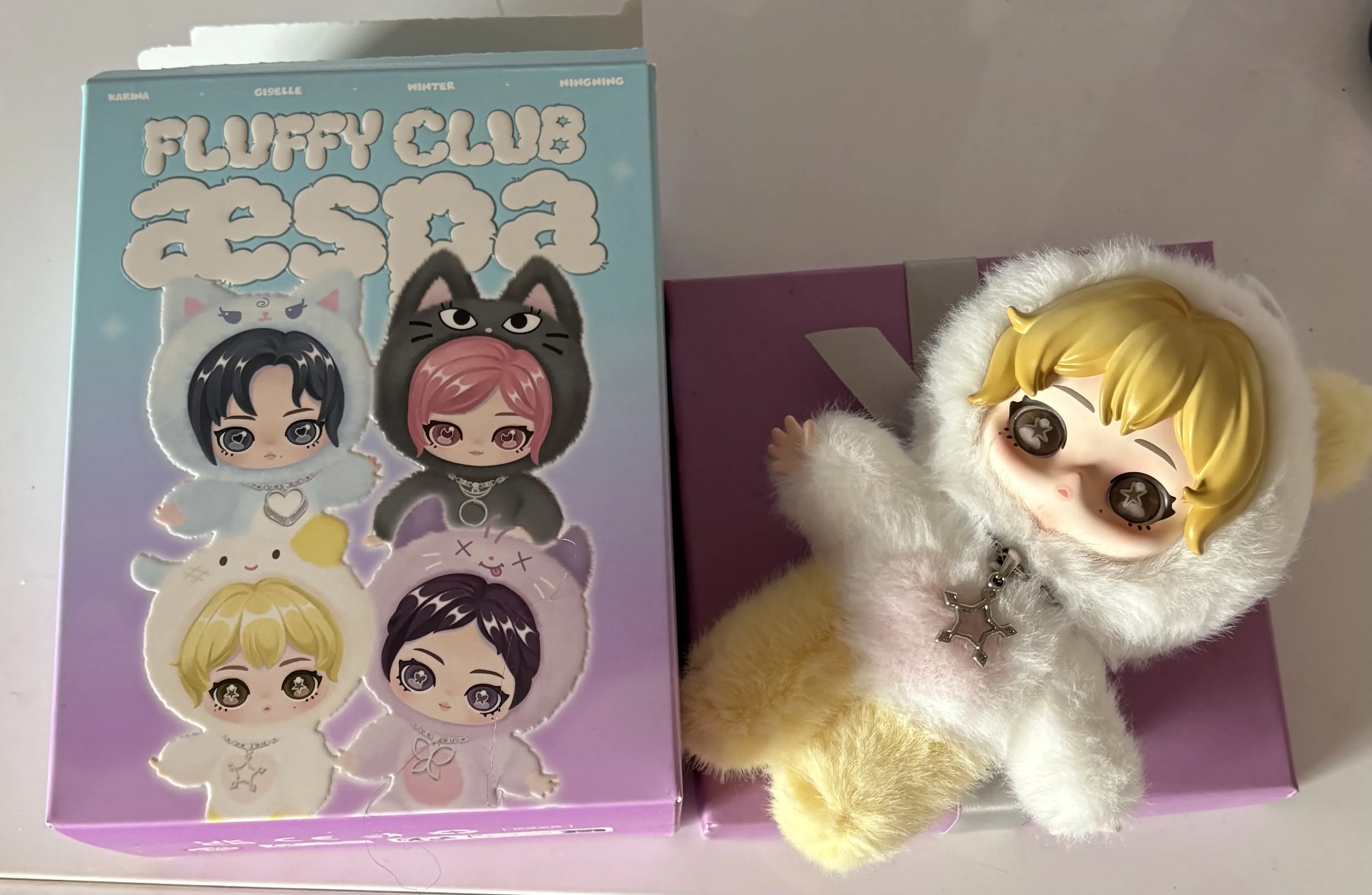 aespa Fluffy Club Series Vinyl Plush Doll Pendant|POP MART US Official