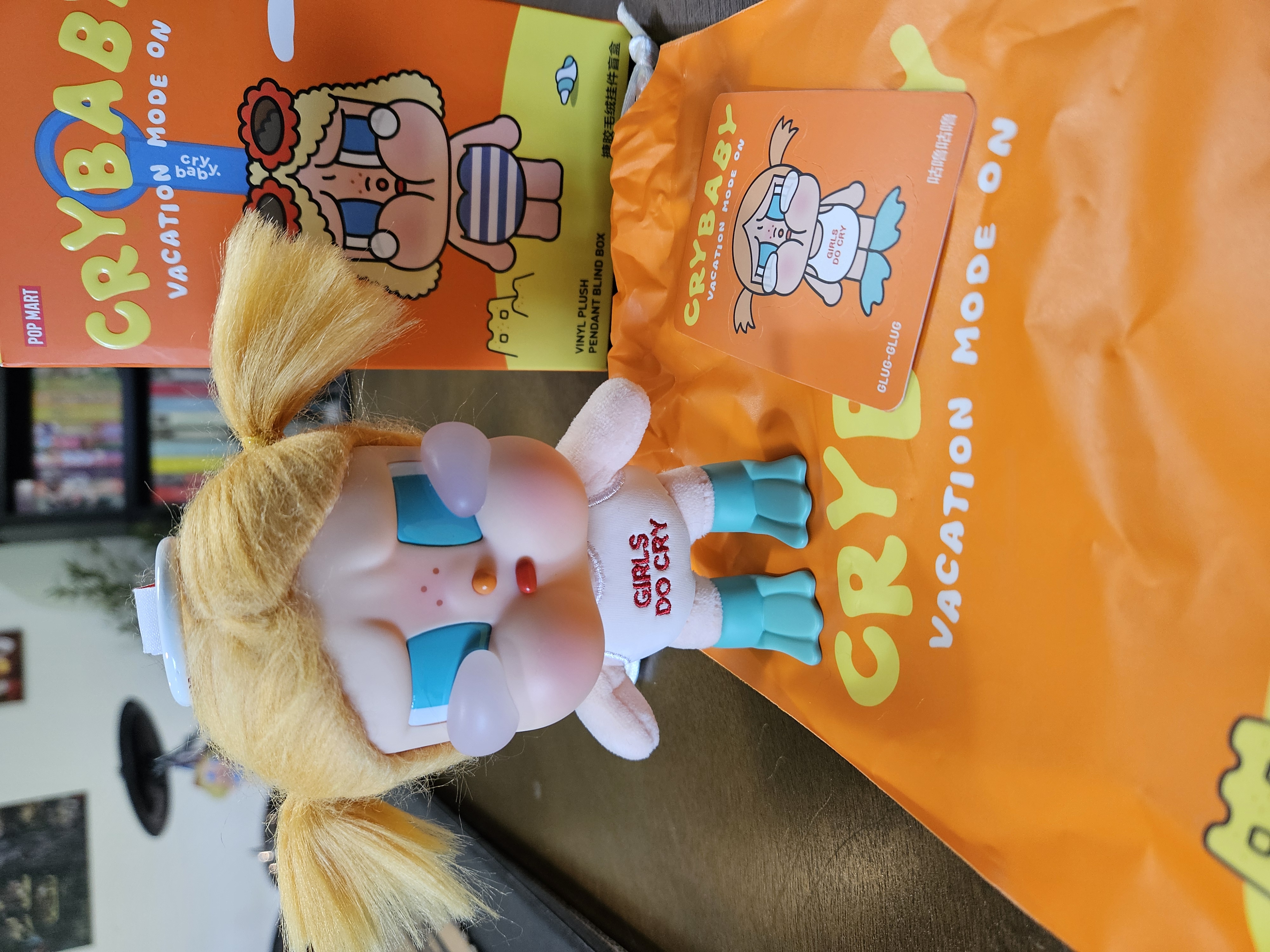 CRYBABY Vacation Mode On Series-Vinyl Plush Pendant Blind Box