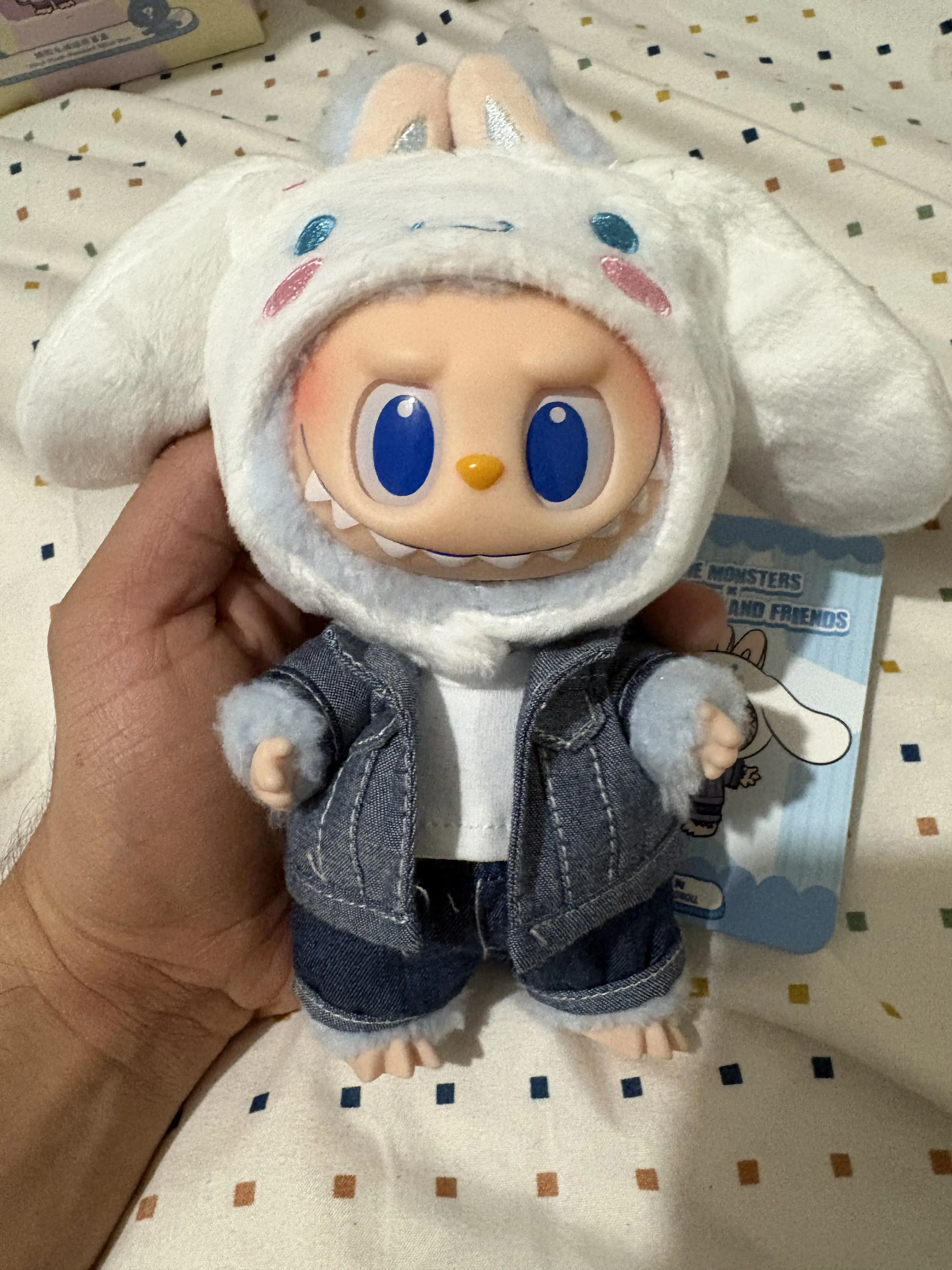THE MONSTERS × Hello Kitty and Friends Series-Vinyl Plush Pendant