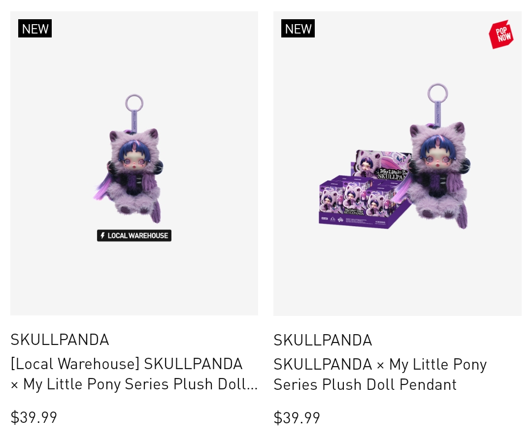 SKULLPANDA × My Little Pony Series Plush Doll Pendant|POP MART US