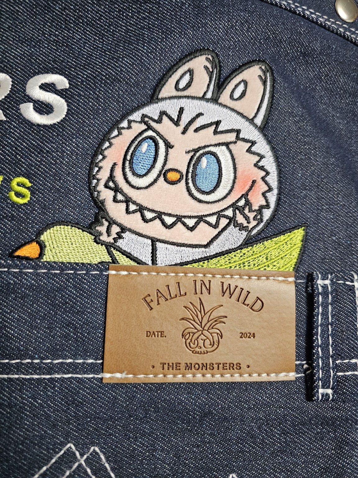THE MONSTERS FALL IN WILD SERIES-Denim Messenger Bag｜POP MART US