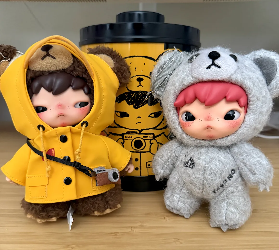 Hirono × Kodak Click Bear Plush Doll Pendant|POP MART US Official