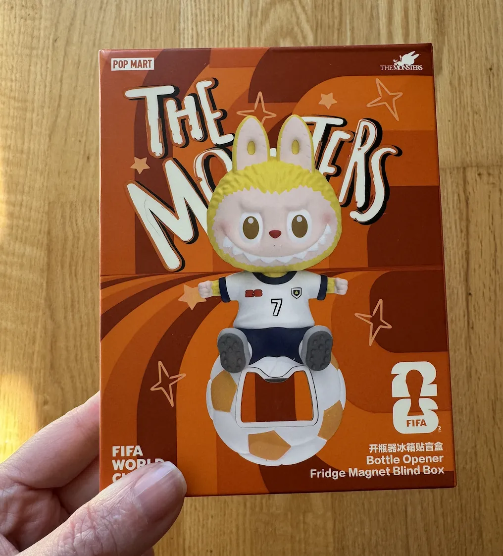 THE MONSTERS × FIFA SERIES - Bottle Opener Fridge Magnet Blind Box