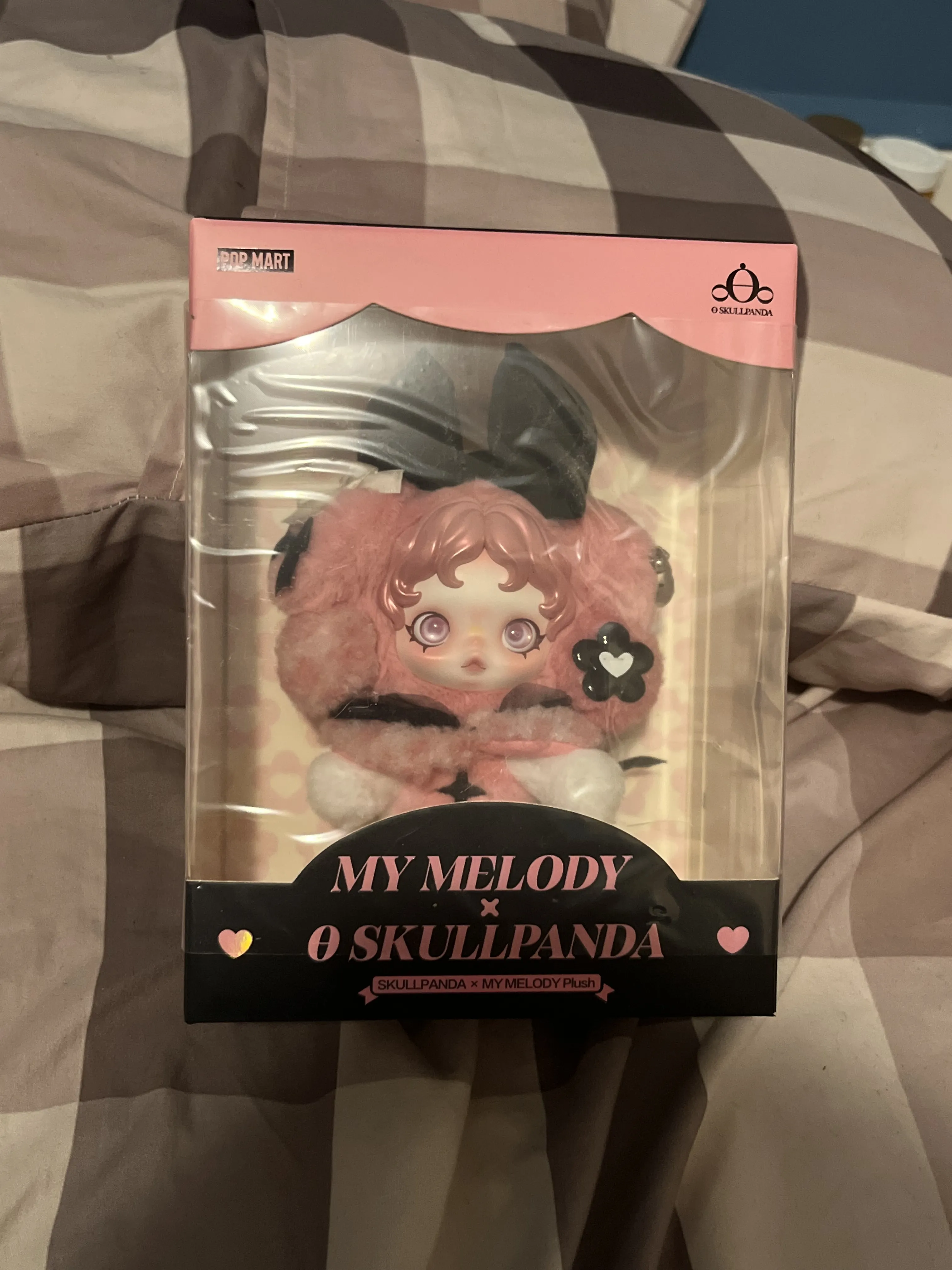 Labubu SKULLPANDA × MY MELODY Plush｜Sanrio Collab Plush｜POP MART
