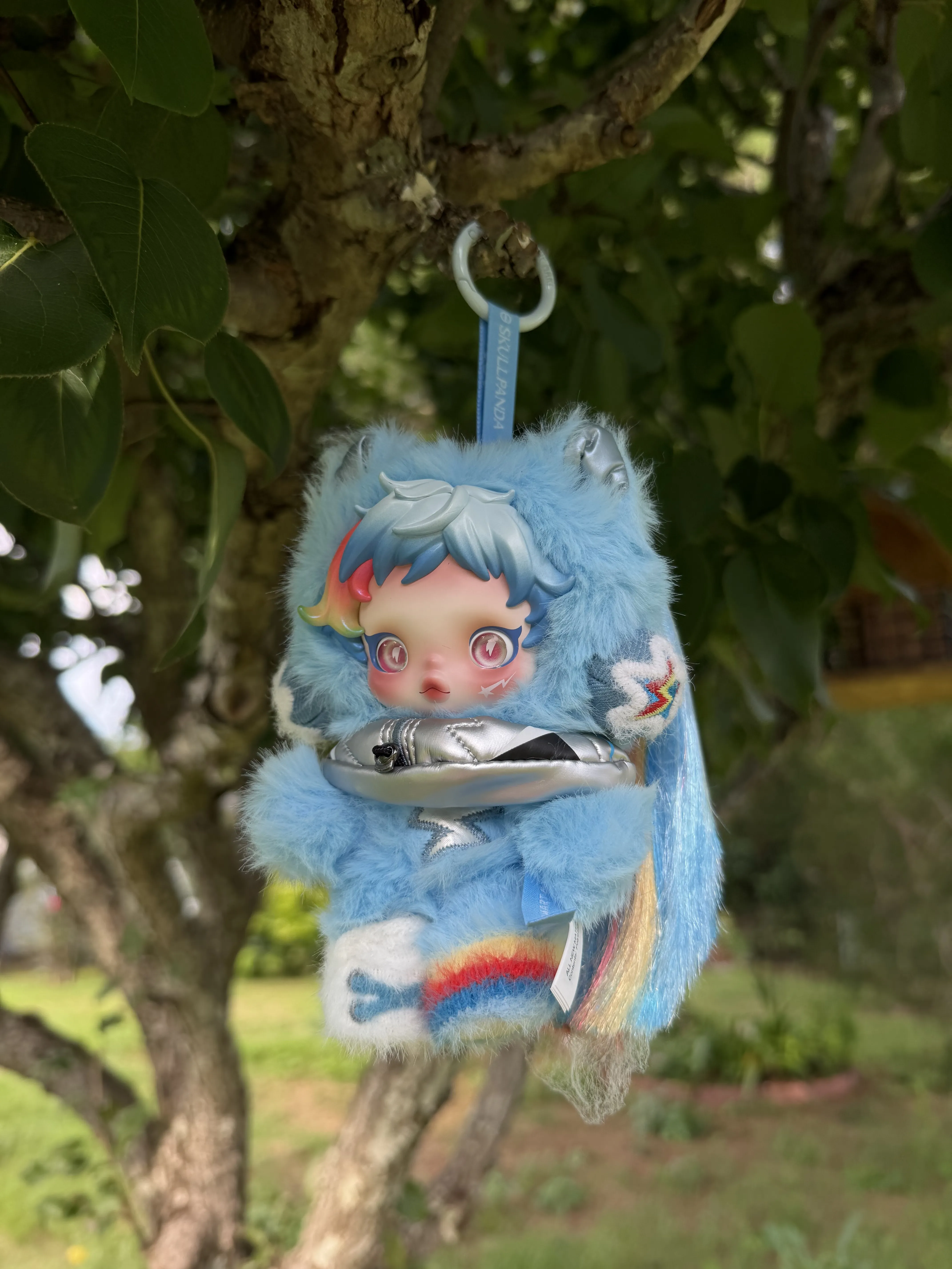 Labubu SKULLPANDA × My Little Pony Series Plush Doll Pendant