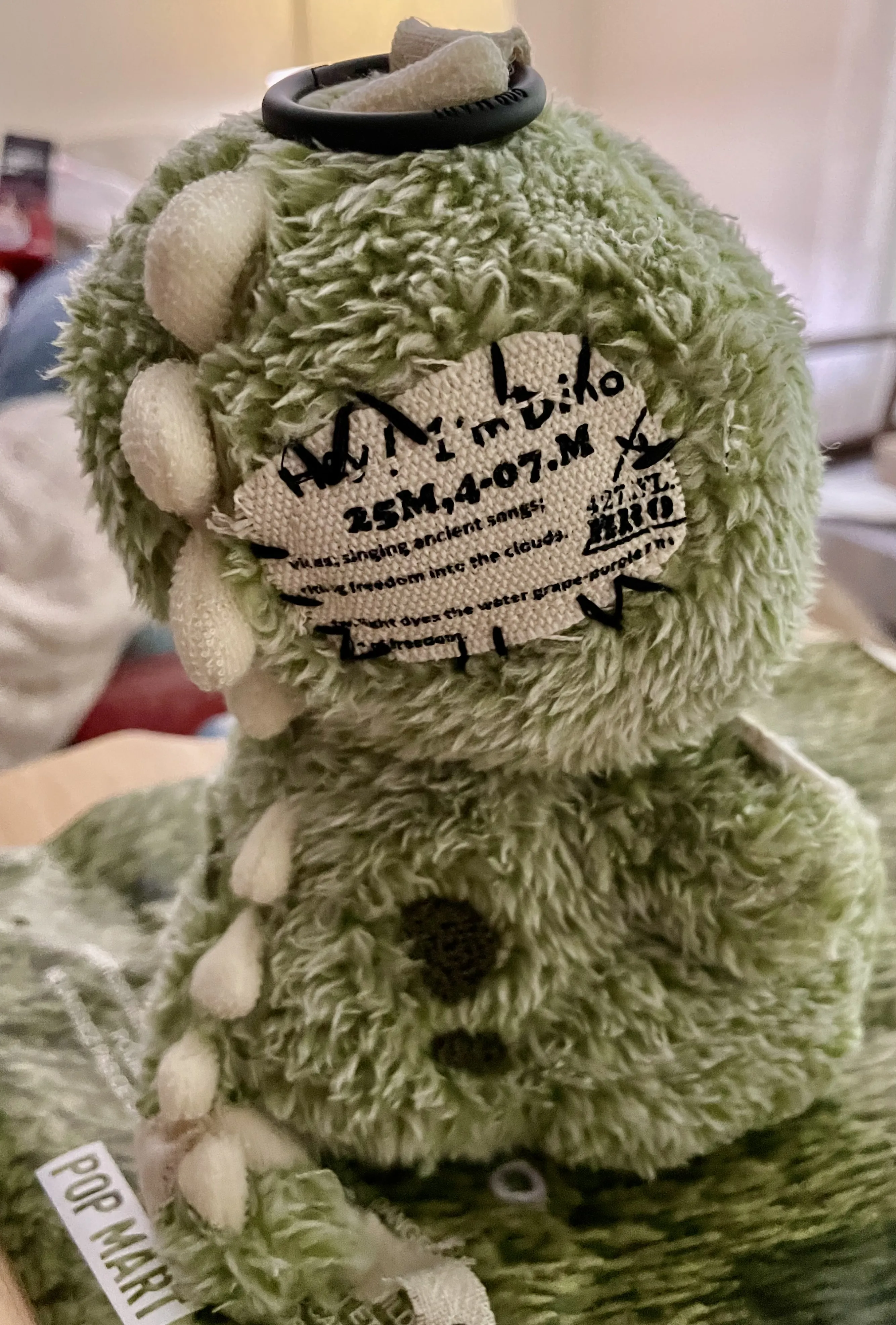 Labubu Hirono Dino Plush Doll Pendant｜Dino‑Theme Charm｜POP MART