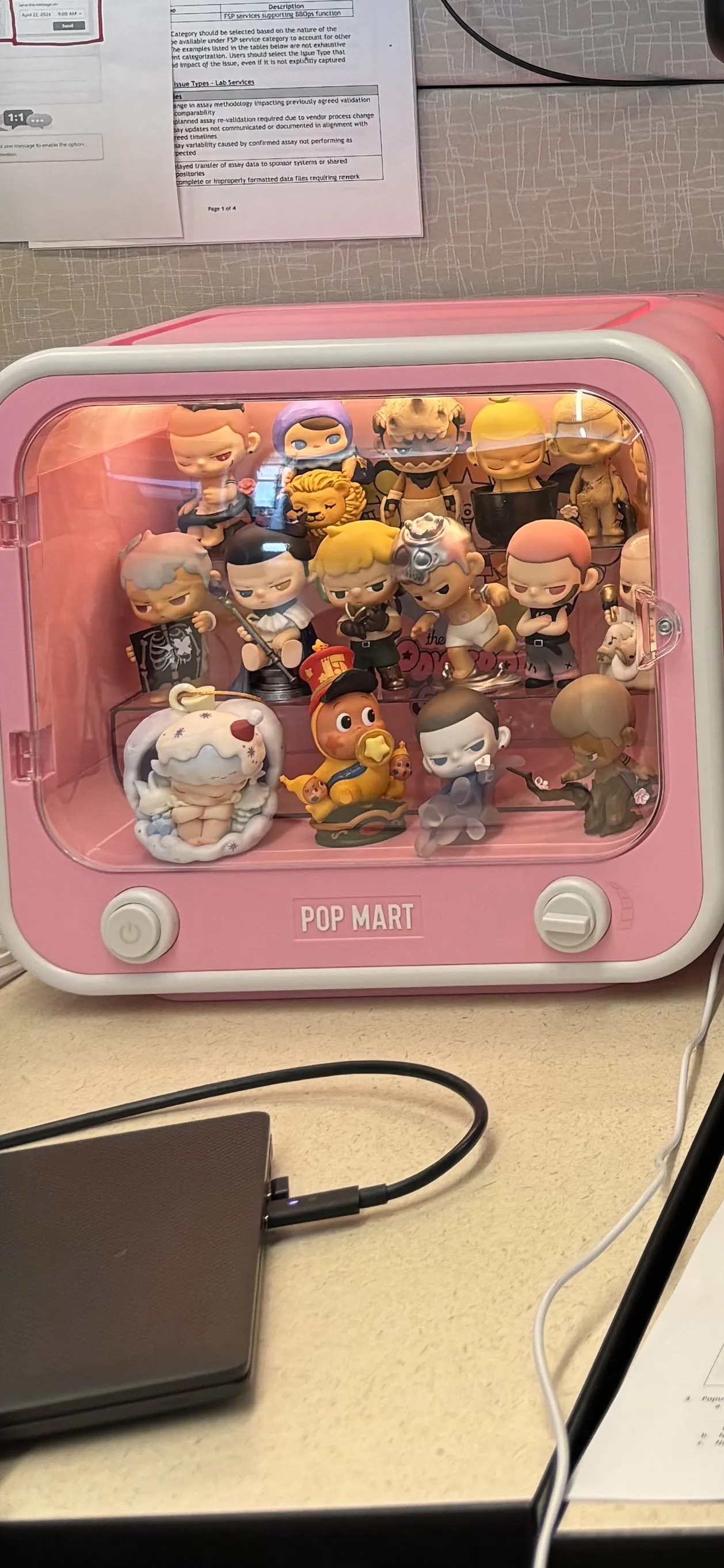 CRYBABY × Powerpuff Girls Series-TV Set Luminous Display Container