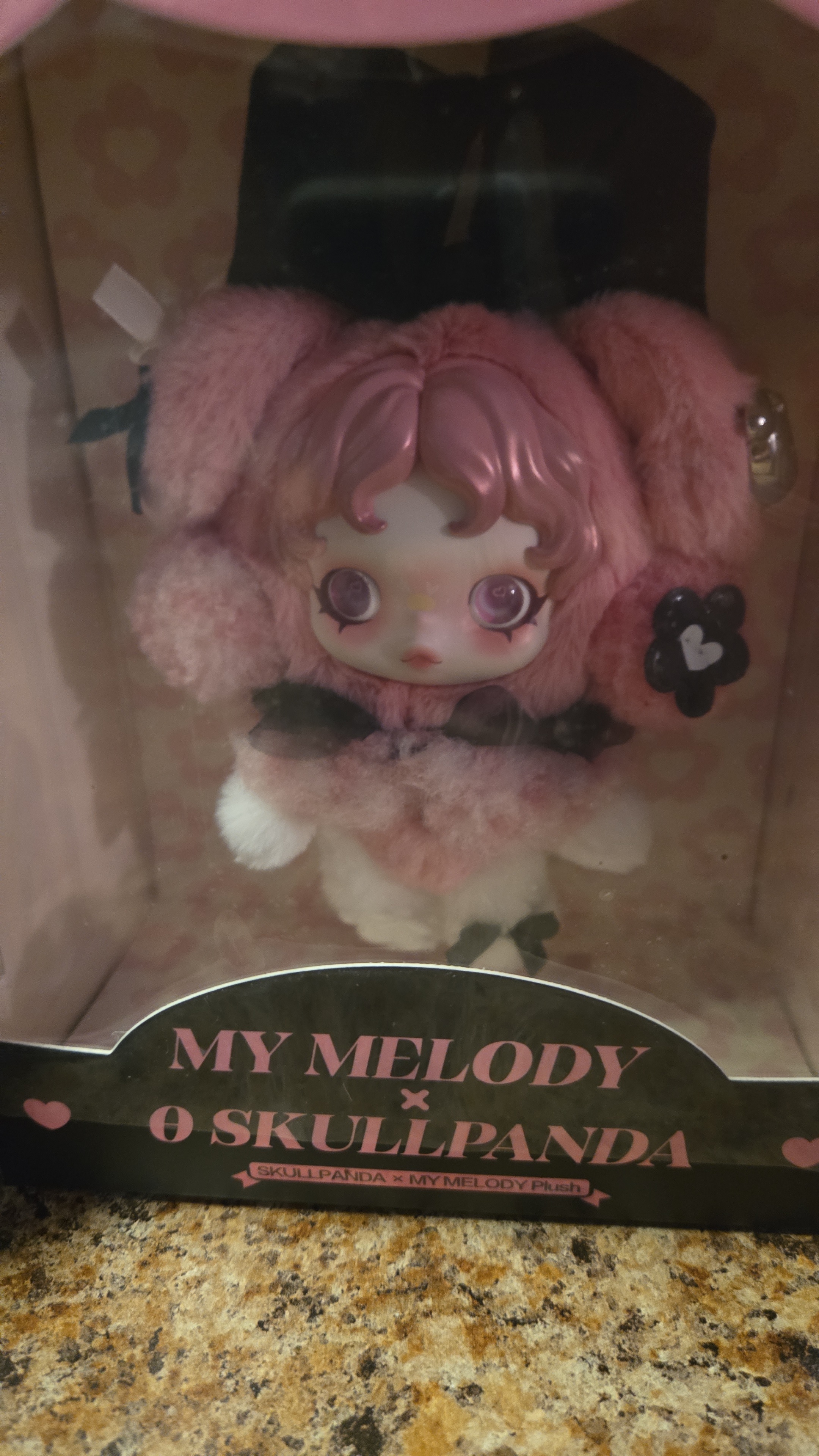 Labubu SKULLPANDA × MY MELODY Plush｜Sanrio Collab Plush｜POP MART